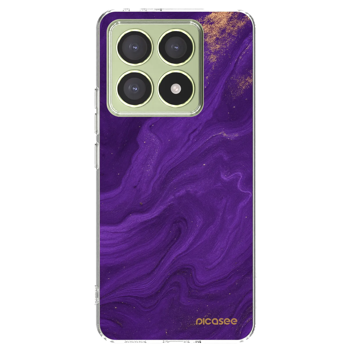 Picasee silikonowe przeźroczyste etui na Xiaomi 14T - Purple