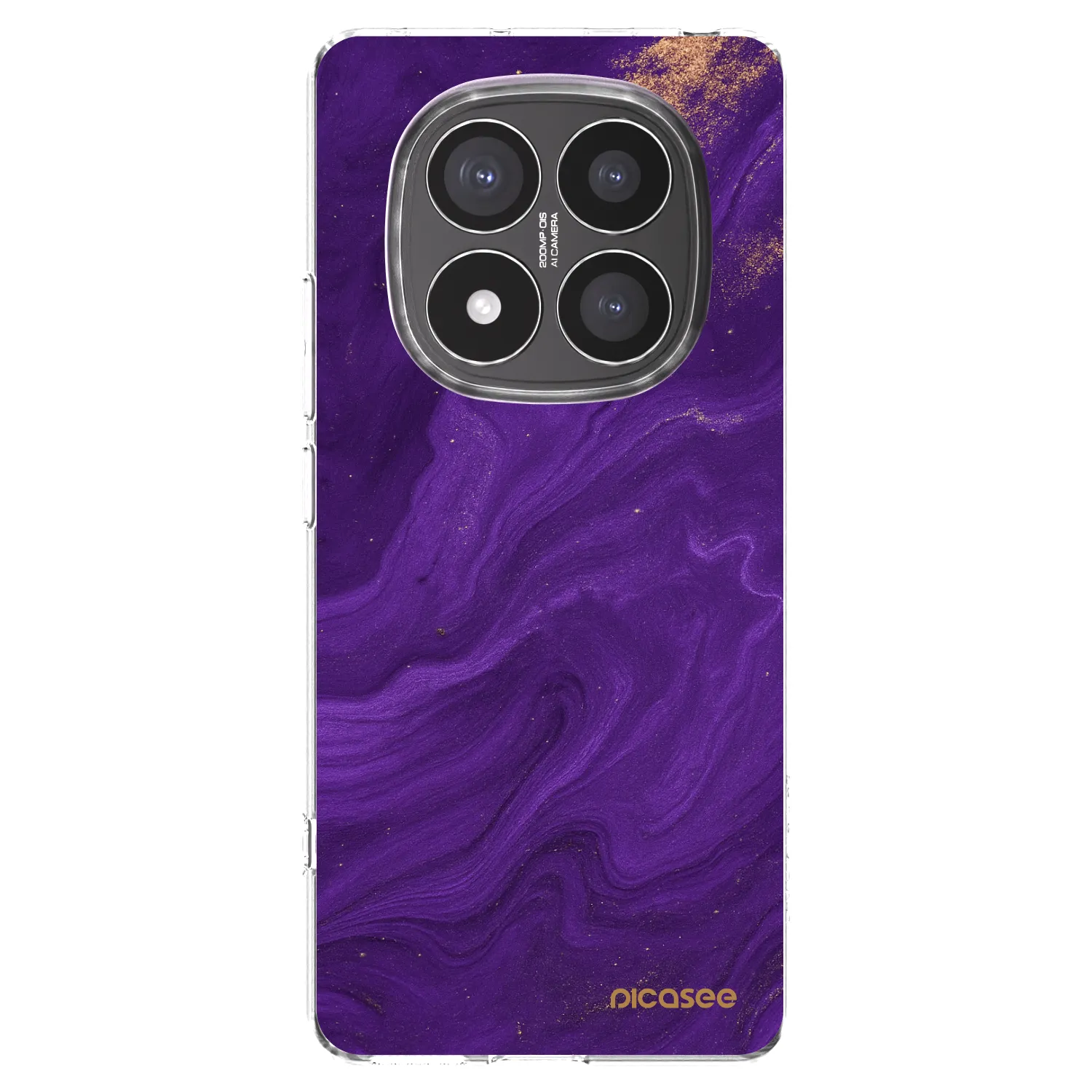 Picasee silikonowe przeźroczyste etui na Xiaomi Redmi Note 14 Pro+ 5G - Purple