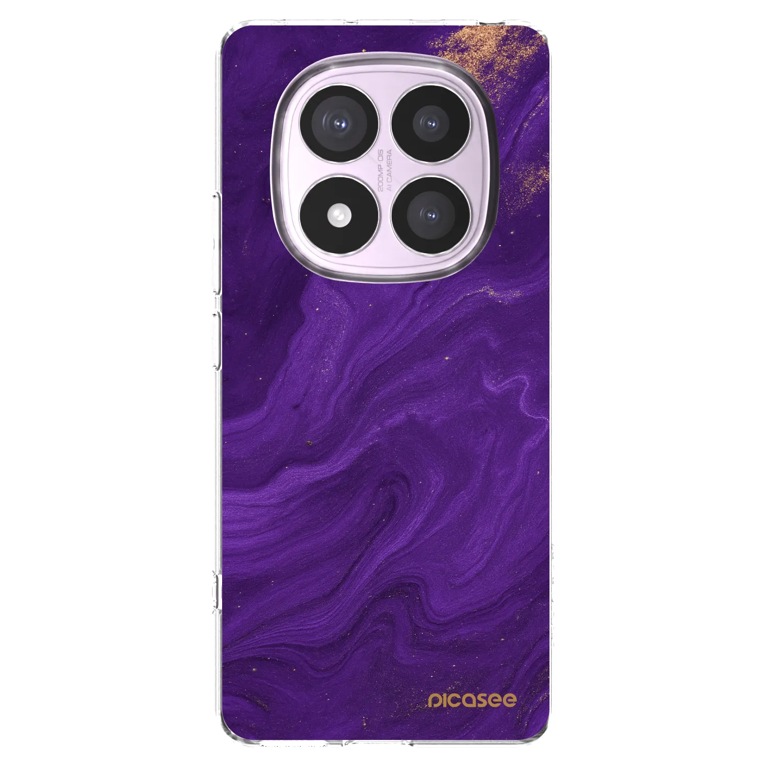 Picasee silikonowe przeźroczyste etui na Xiaomi Redmi Note 14 Pro 5G - Purple