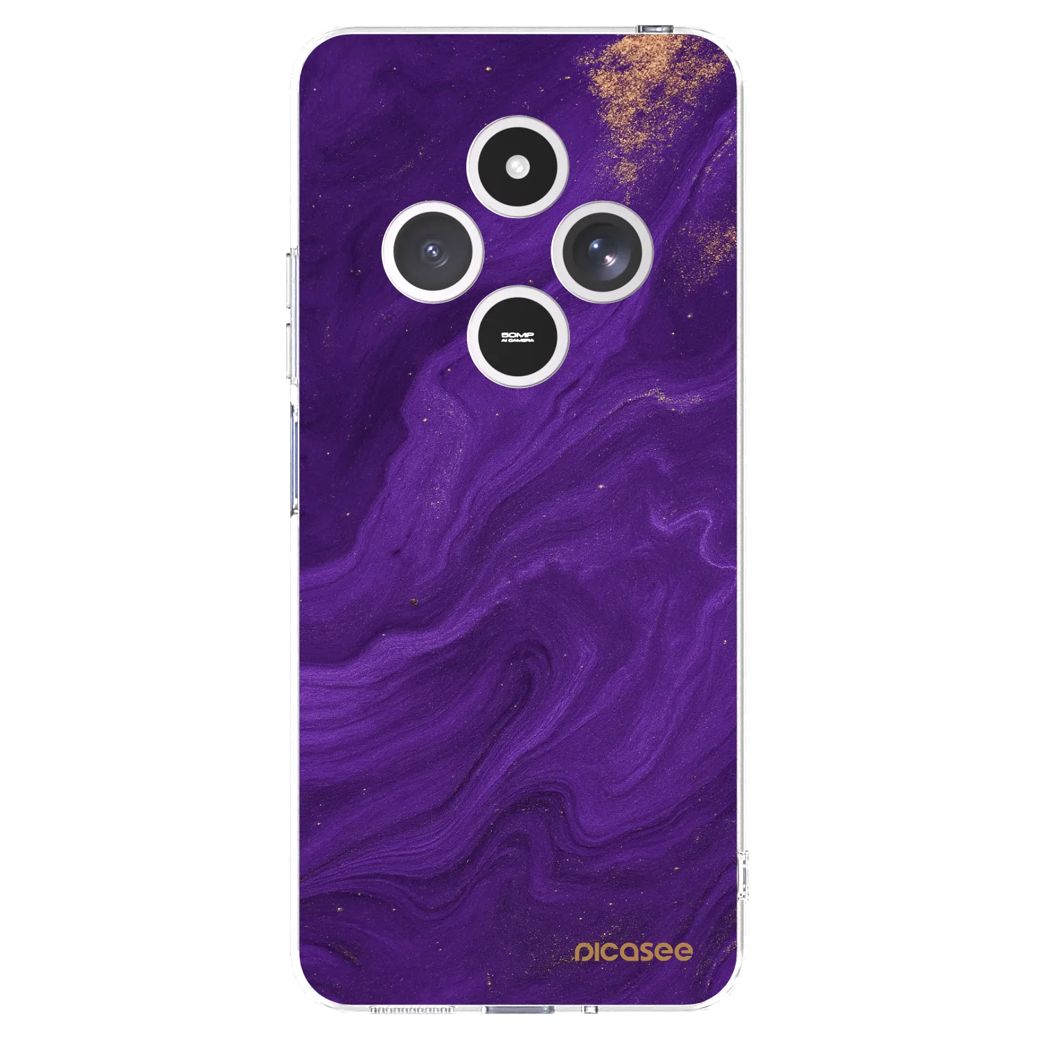 Picasee silikonowe przeźroczyste etui na Xiaomi Redmi 14C - Purple