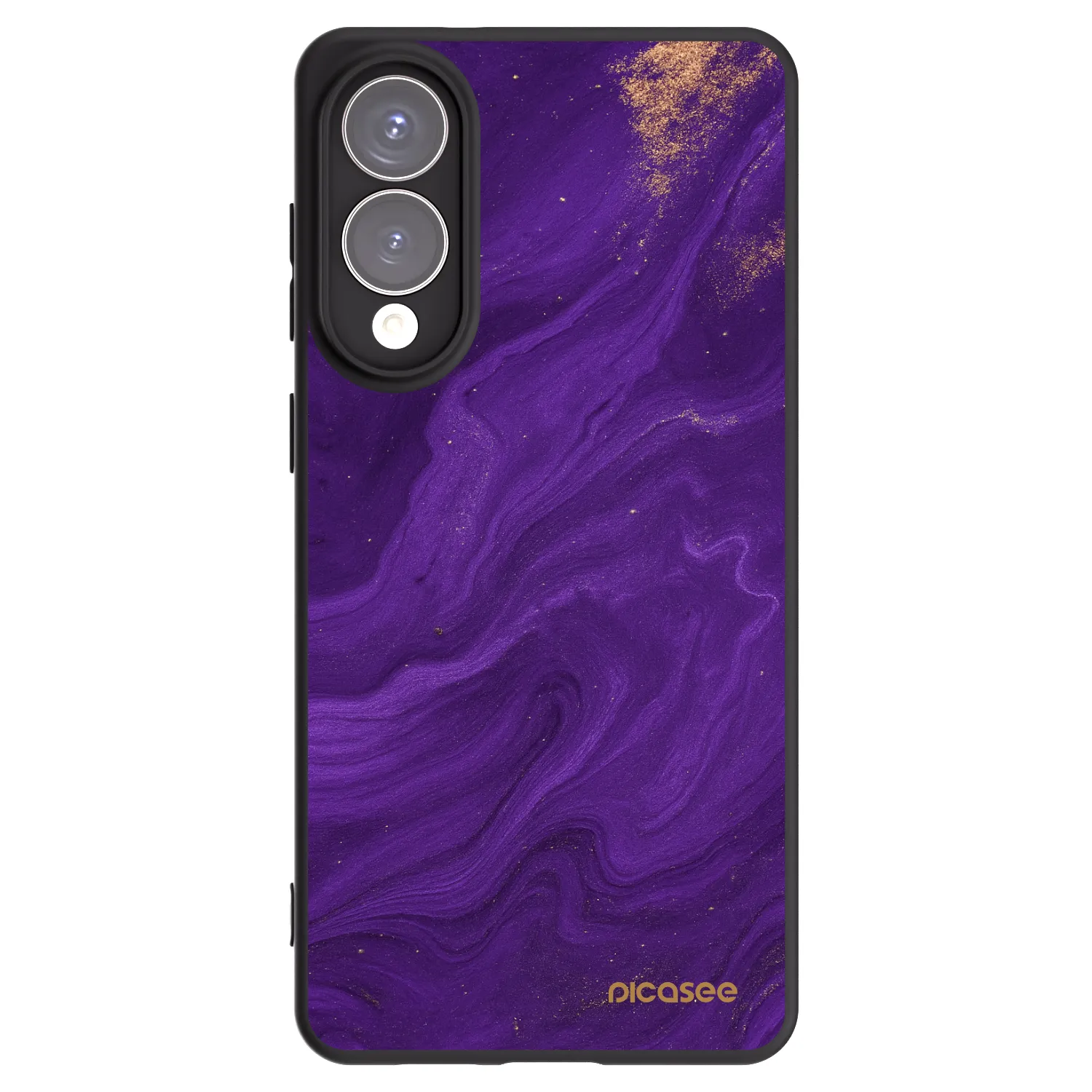 Picasee silikonowe czarne etui na Samsung Galaxy S25 Edge 5G - Purple