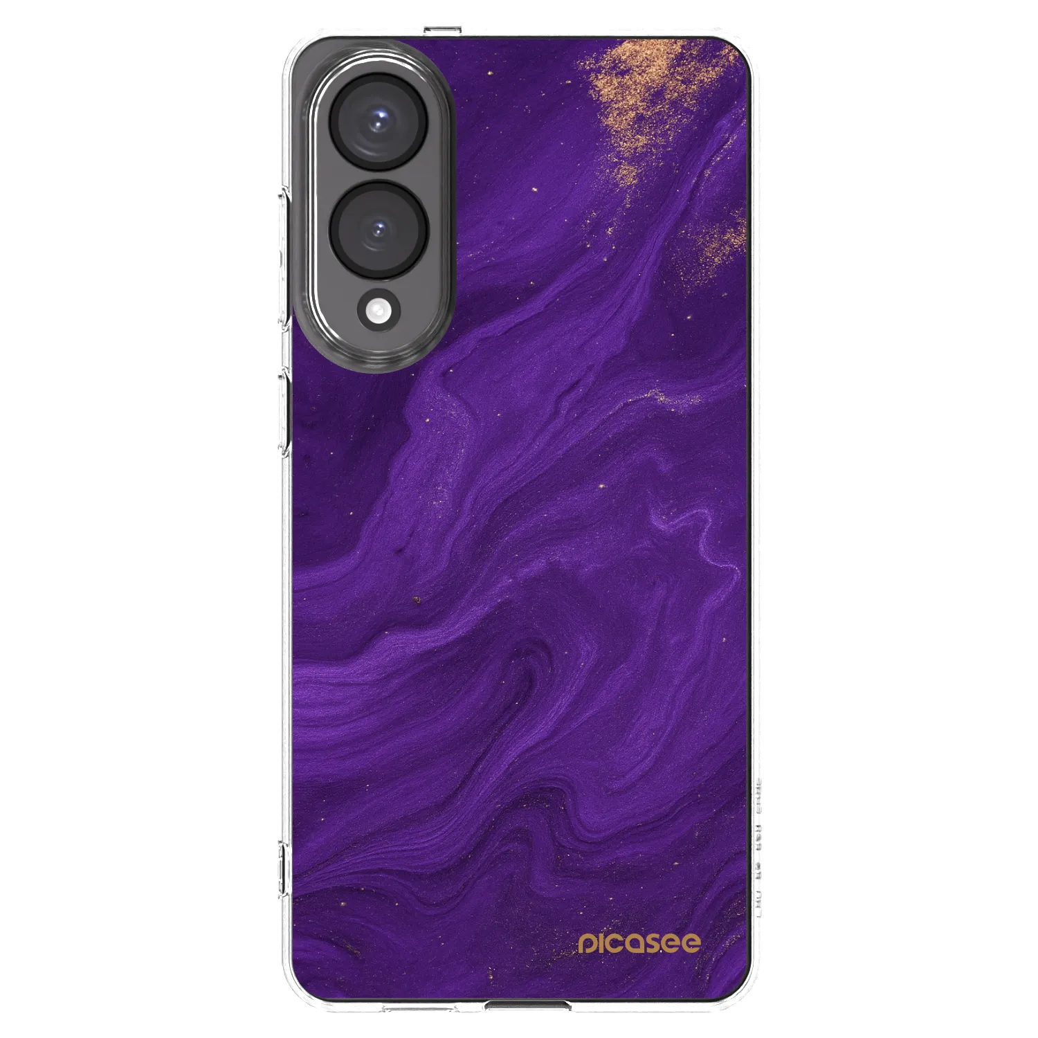 Picasee silikonowe przeźroczyste etui na Samsung Galaxy S25 Edge 5G - Purple