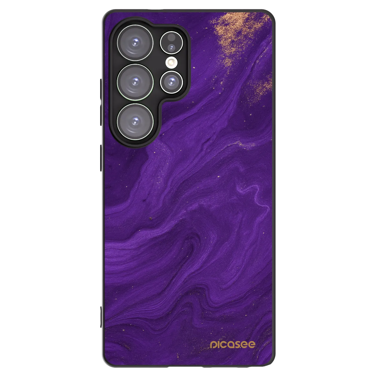 Picasee silikonowe czarne etui na Samsung Galaxy S25 Ultra 5G - Purple