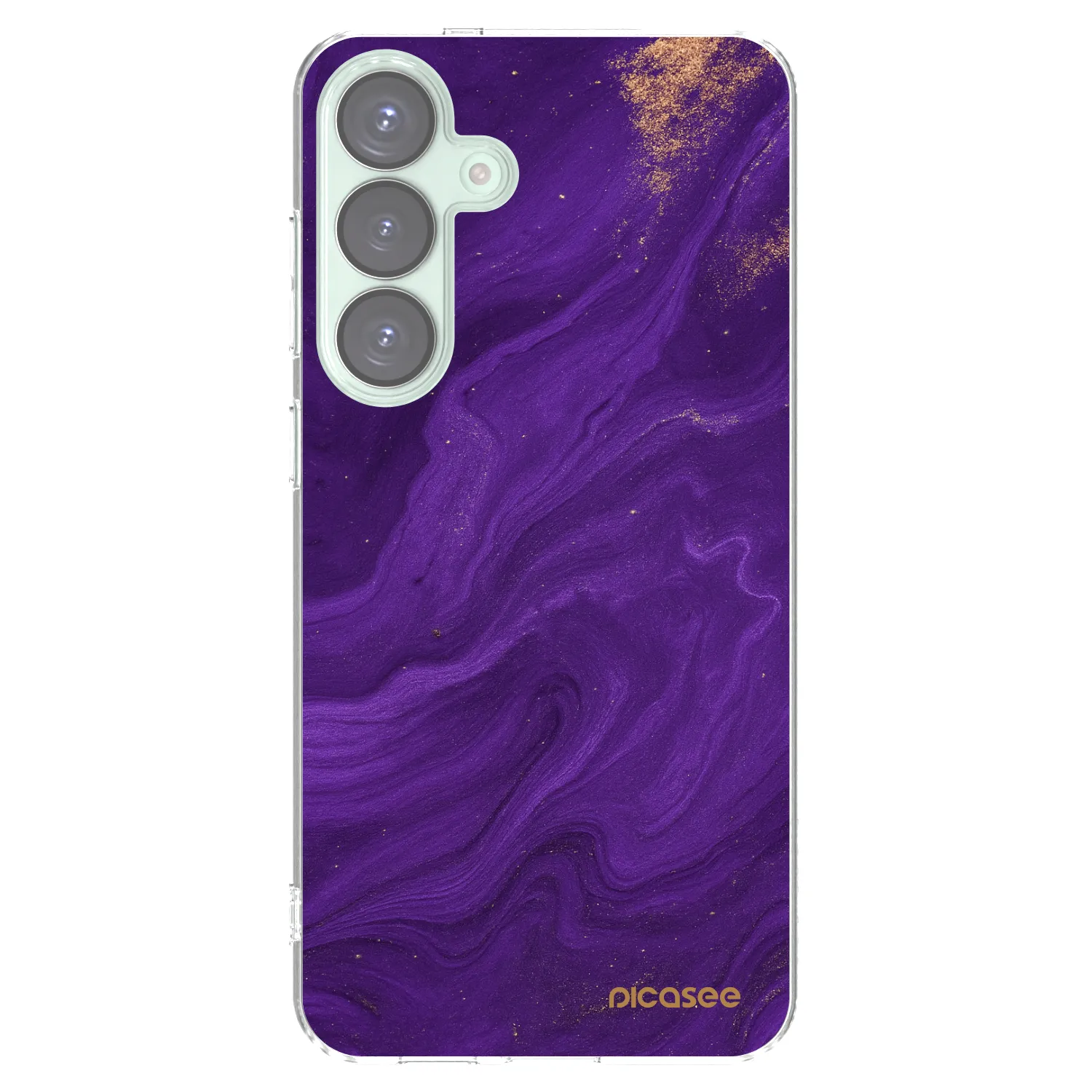Picasee silikonowe przeźroczyste etui na Samsung Galaxy S25+ 5G - Purple