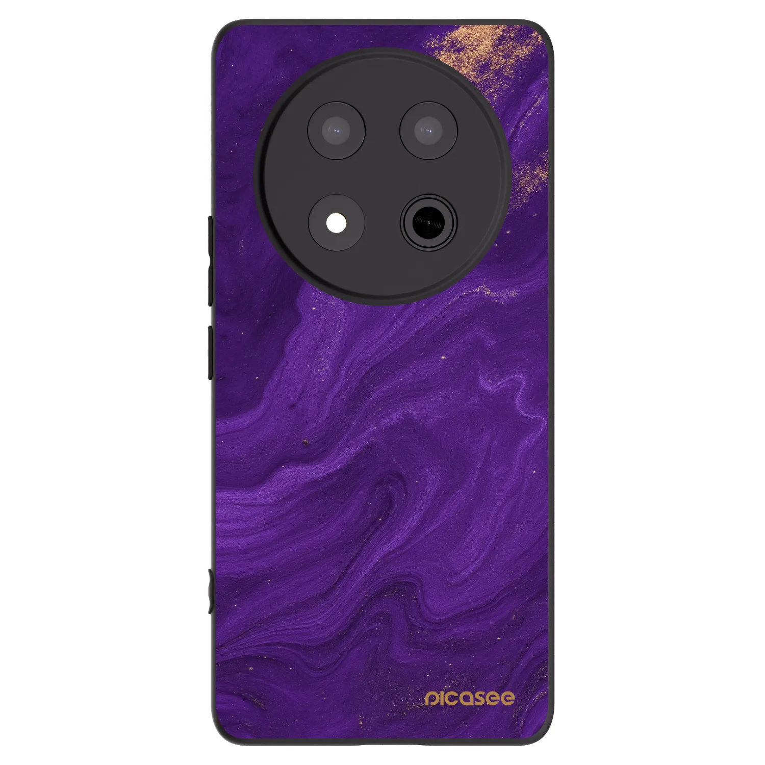 Picasee silikonowe czarne etui na Honor Magic7 Lite 5G - Purple