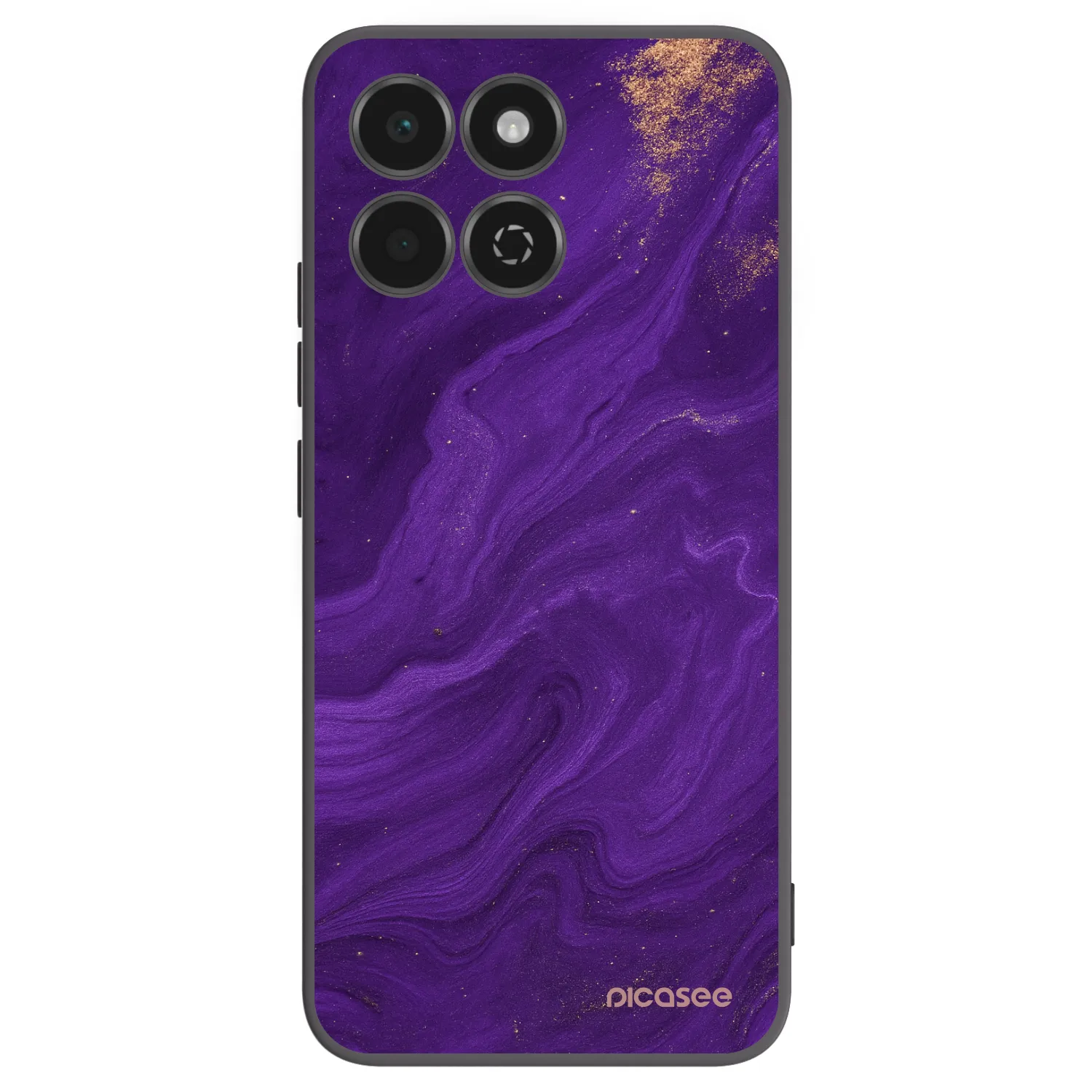 Picasee silikonowe czarne etui na Honor 200 Smart 5G - Purple