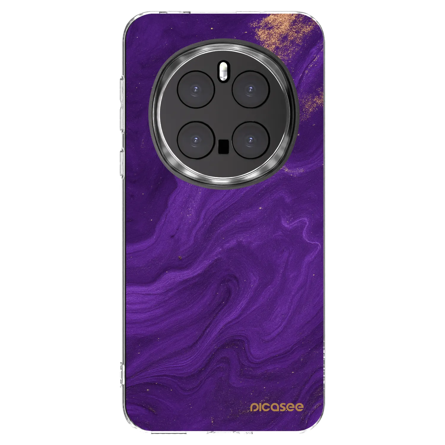 Picasee silikonowe przeźroczyste etui na Honor Magic7 Pro 5G - Purple
