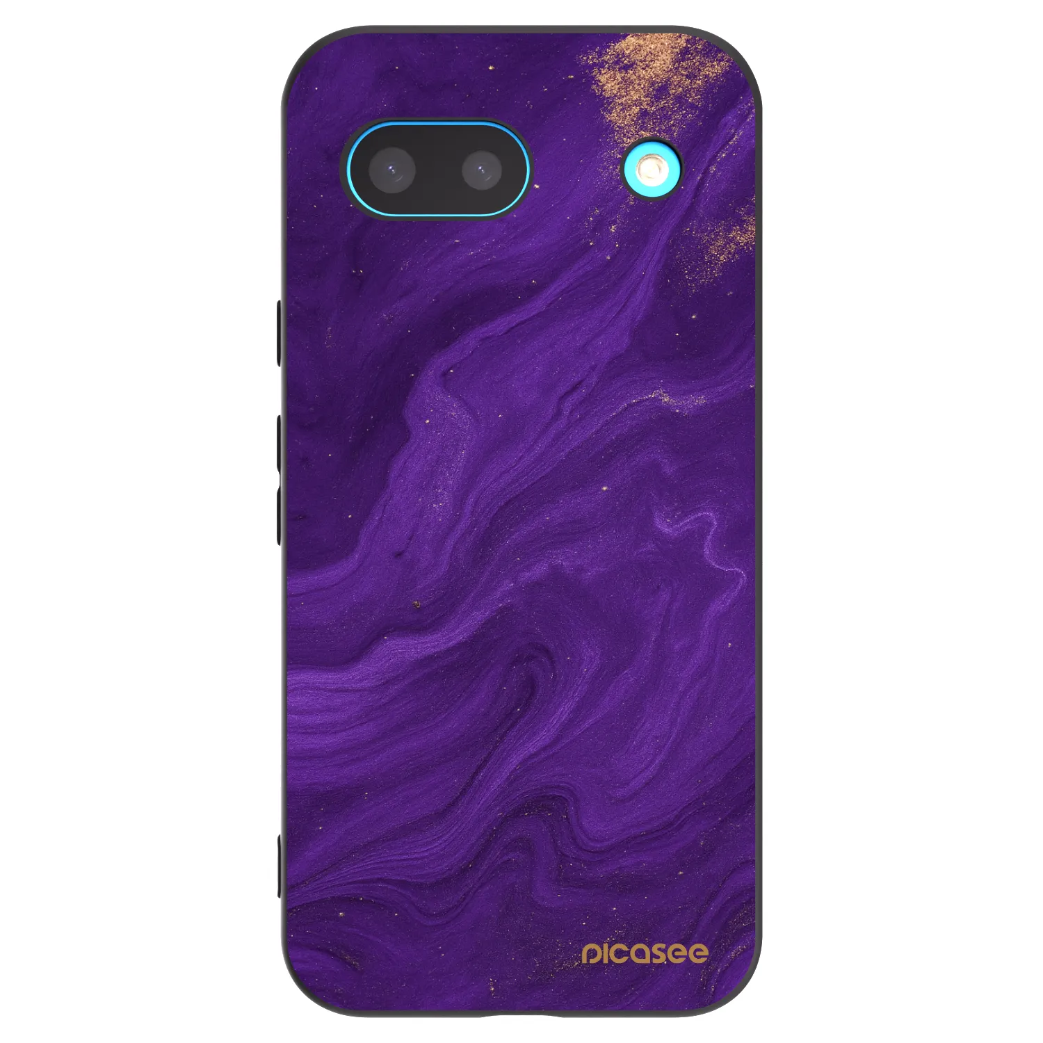 Picasee silikonowe czarne etui na Google Pixel 8 - Purple