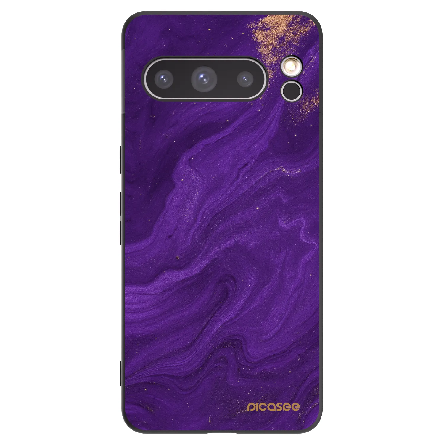 Picasee silikonowe czarne etui na Google Pixel 8 Pro - Purple