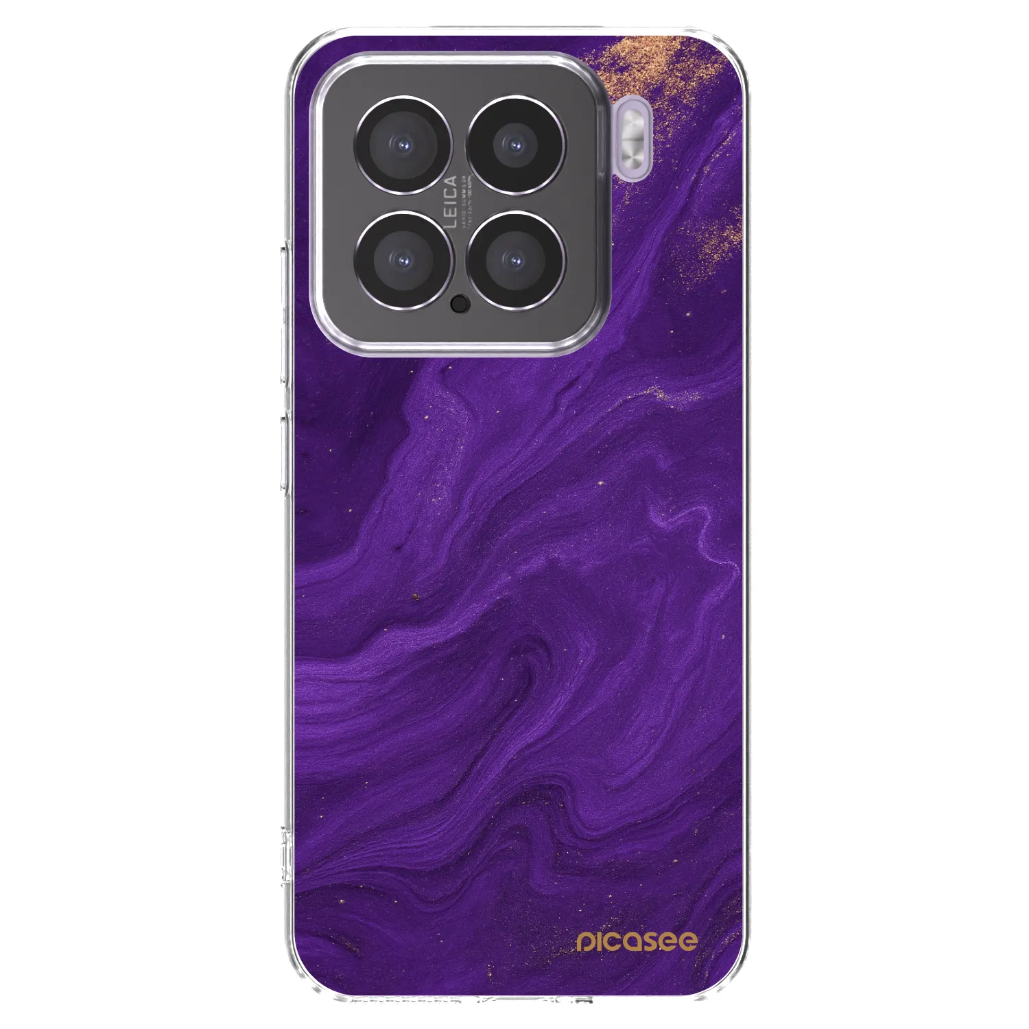 Picasee silikonowe przeźroczyste etui na Xiaomi 15 - Purple
