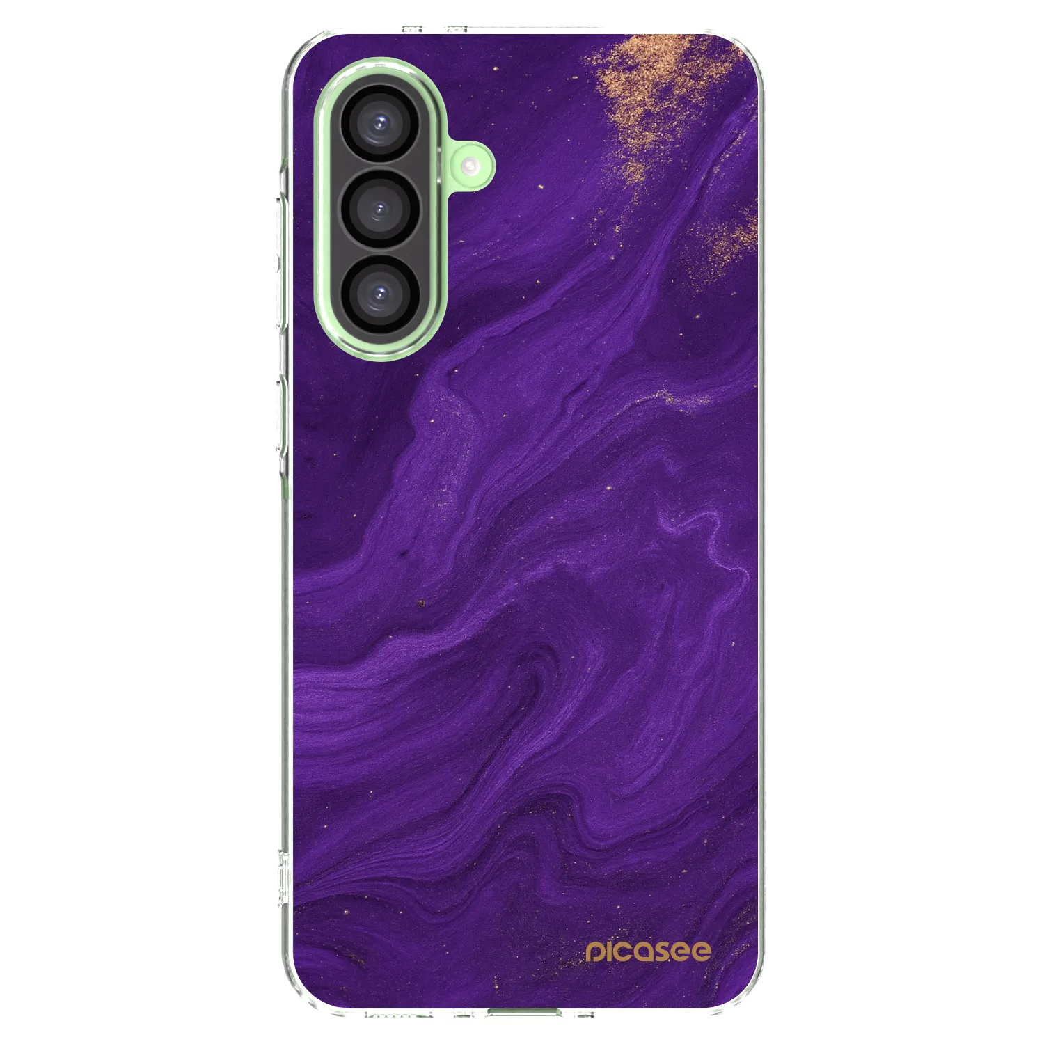 Picasee silikonowe przeźroczyste etui na Samsung Galaxy A26 5G A266B - Purple