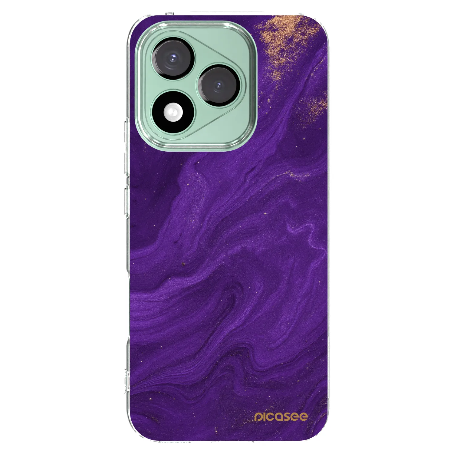 Picasee silikonowe przeźroczyste etui na Honor 400 Lite 5G - Purple