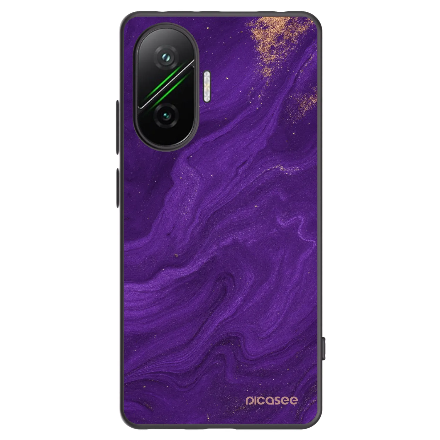 Picasee silikonowe czarne etui na Xiaomi Poco F7 Pro 5G - Purple