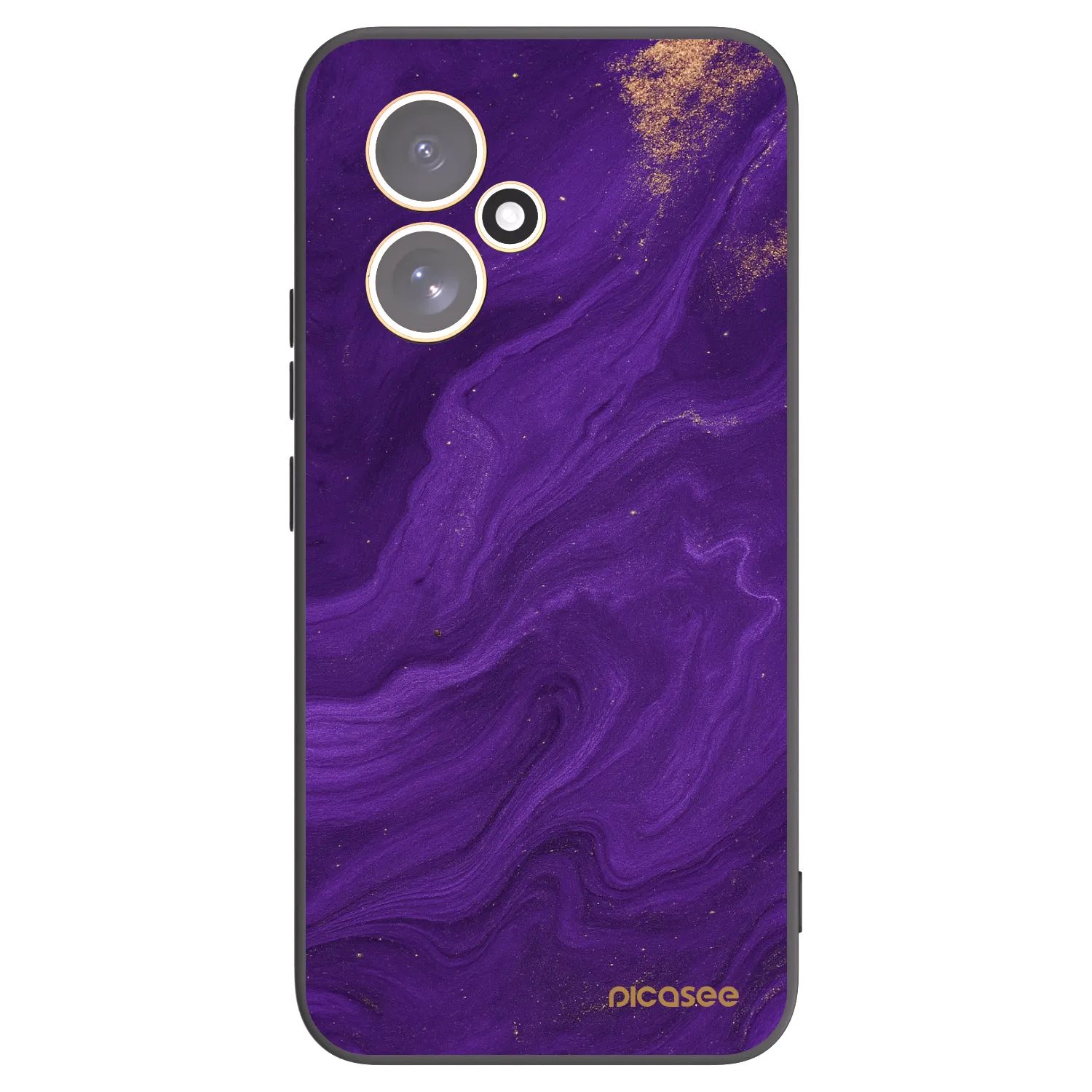 Picasee silikonowe czarne etui na Honor 400 5G - Purple