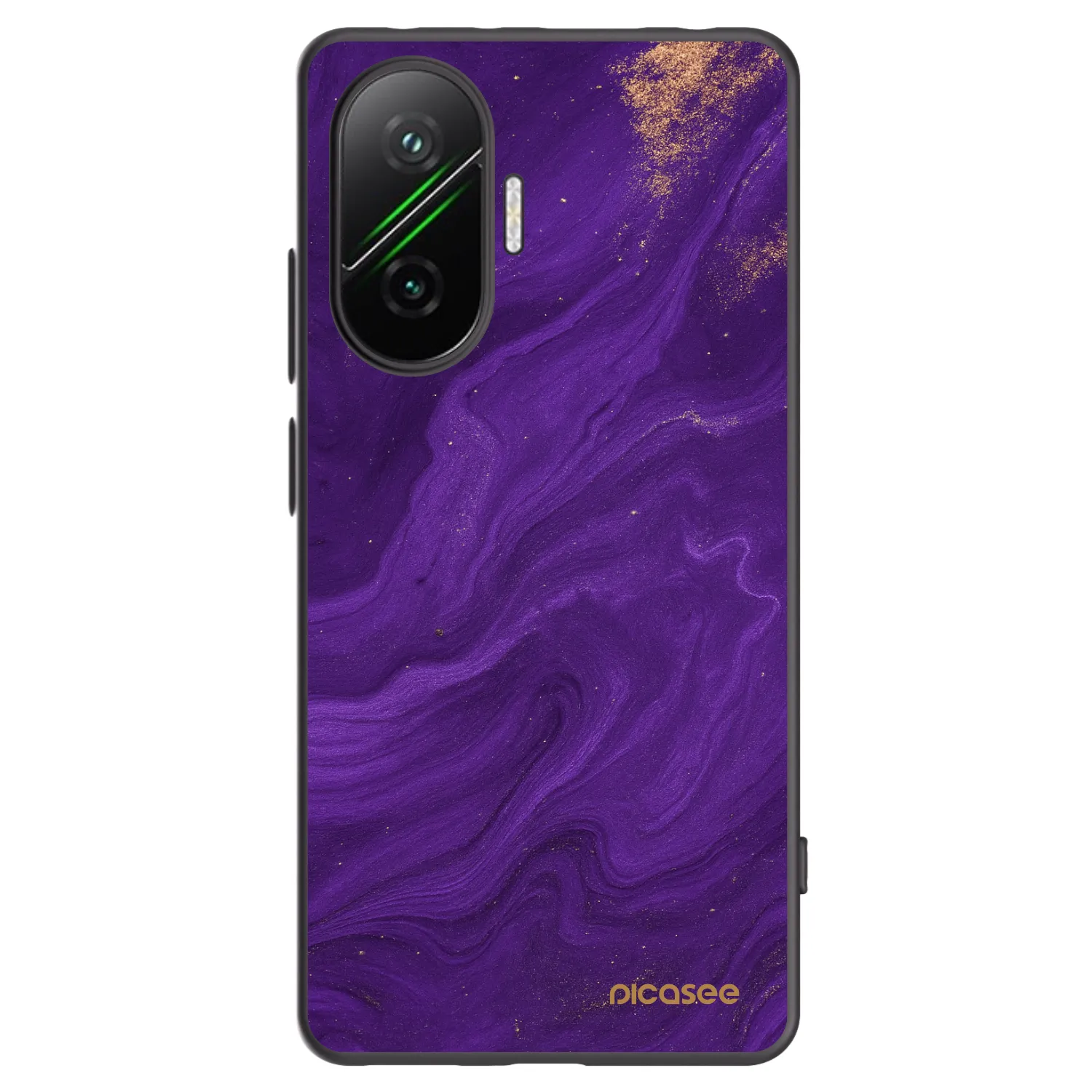 Picasee silikonowe czarne etui na Xiaomi Poco F7 5G - Purple