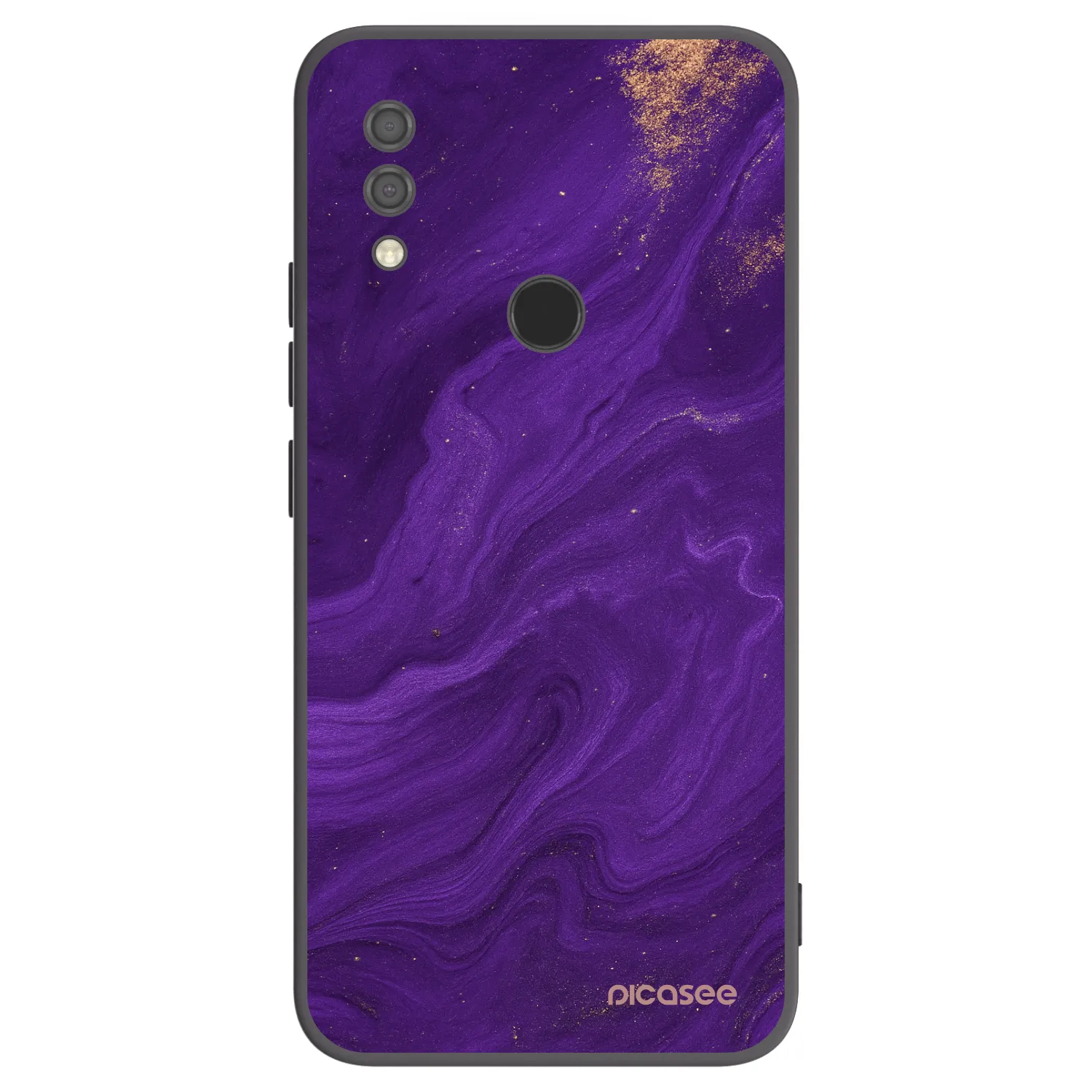 Picasee silikonowe czarne etui na Xiaomi Redmi 7 - Purple