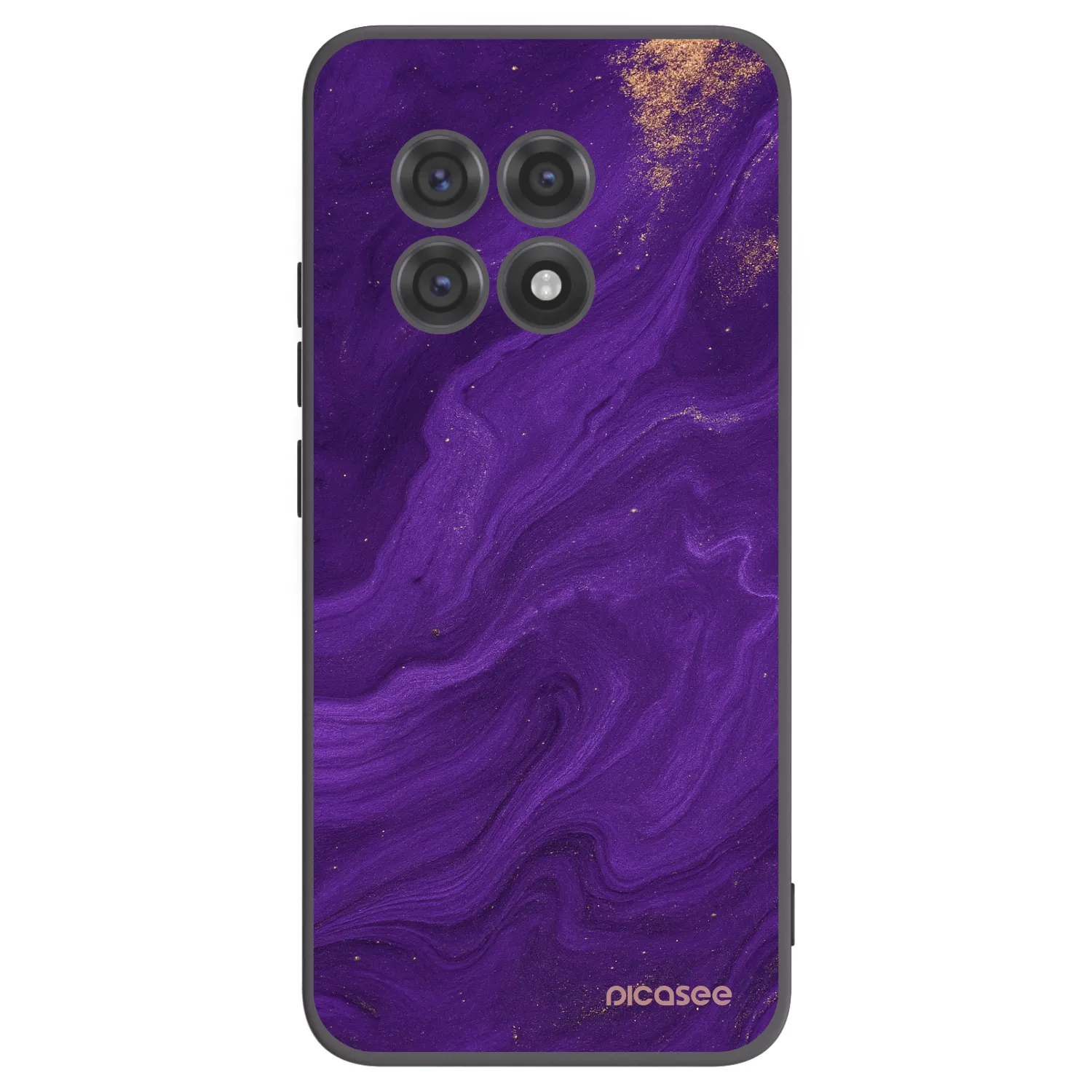 Picasee silikonowe czarne etui na OnePlus 13R 5G - Purple