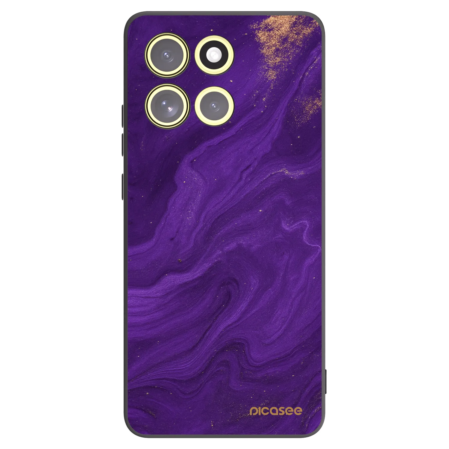 Picasee silikonowe czarne etui na Motorola Moto G86 5G - Purple