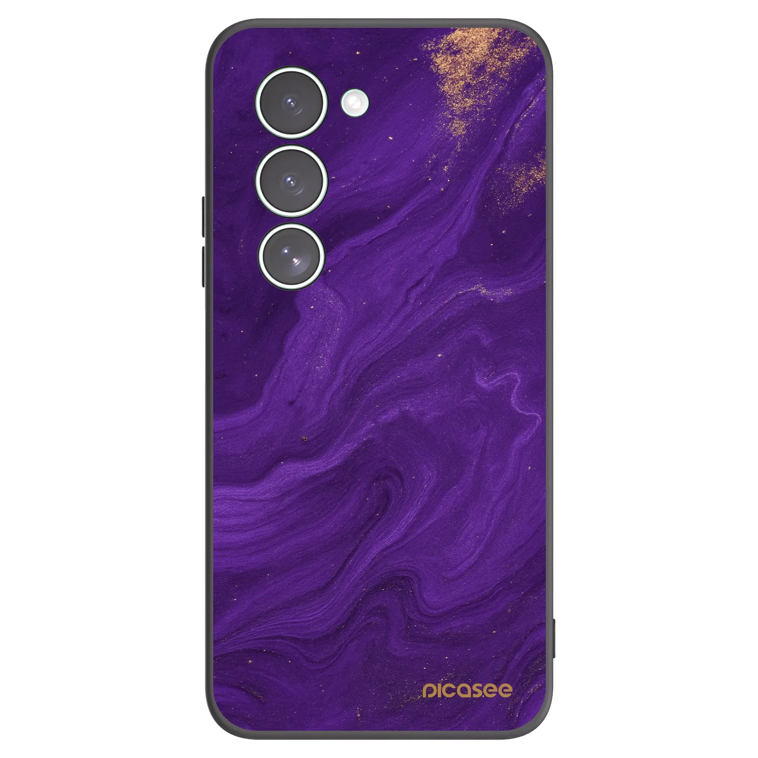 Picasee silikonowe czarne etui na Xiaomi Redmi 15 5G - Purple