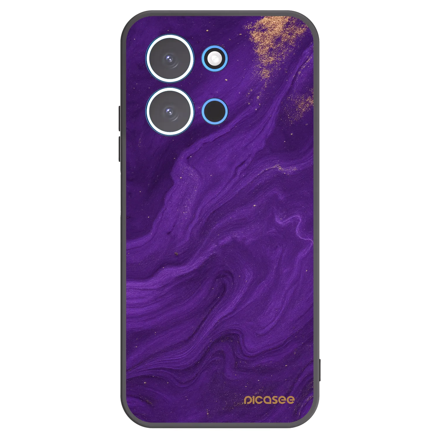 Picasee silikonowe czarne etui na Xiaomi Redmi 15C 4G - Purple