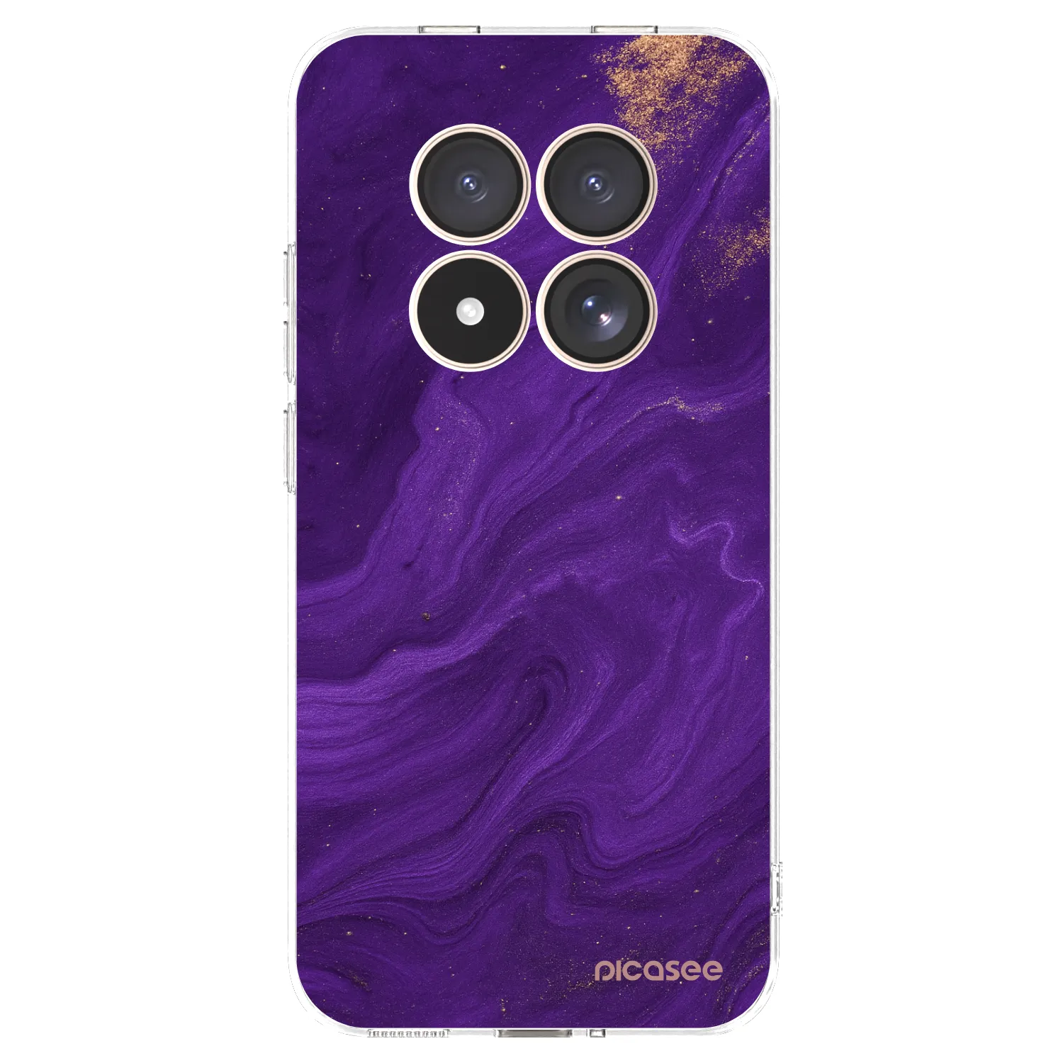 Picasee silikonowe przeźroczyste etui na Xiaomi Redmi Note 15 Pro 4G - Purple