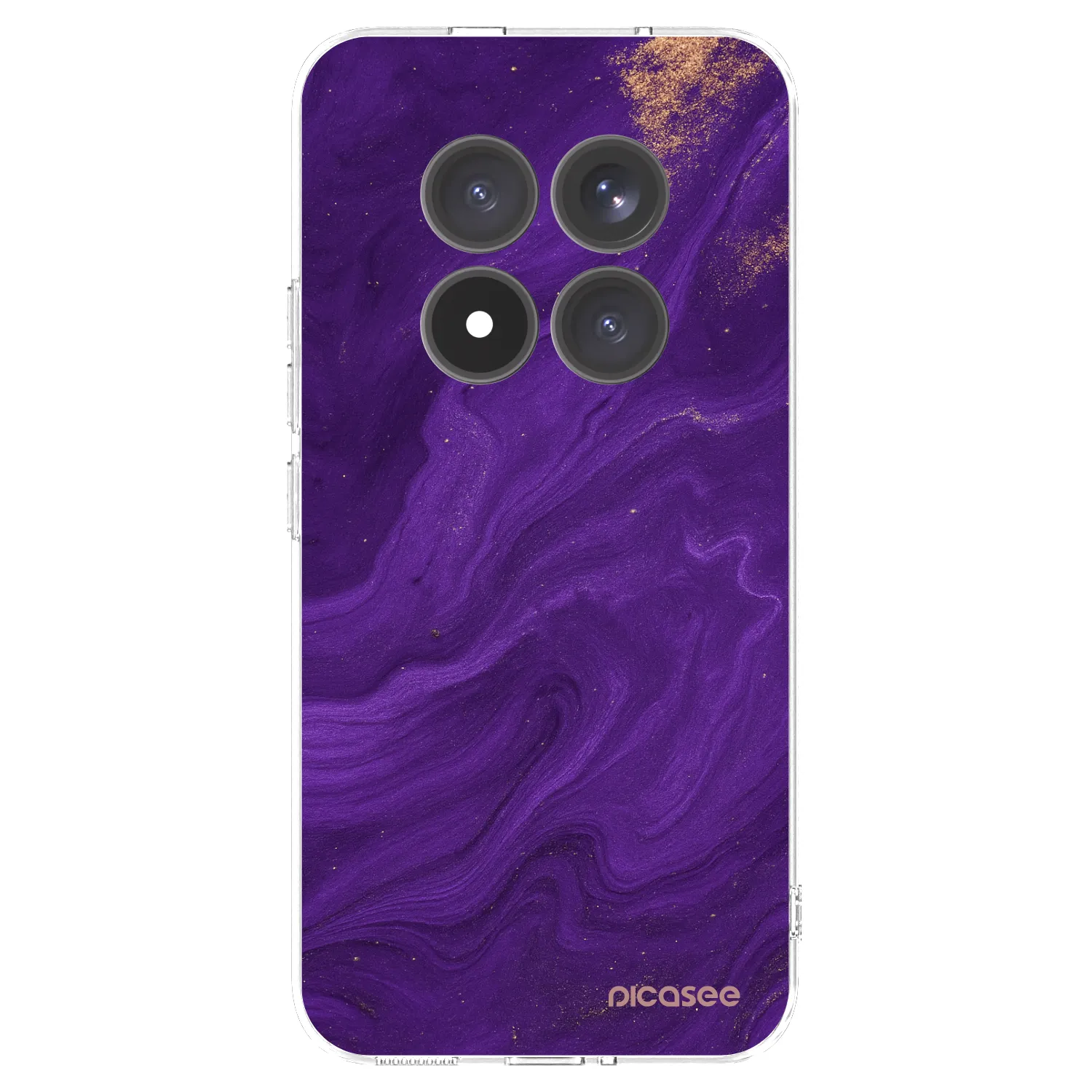 Picasee silikonowe przeźroczyste etui na Xiaomi Redmi Note 15 Pro+ - Purple