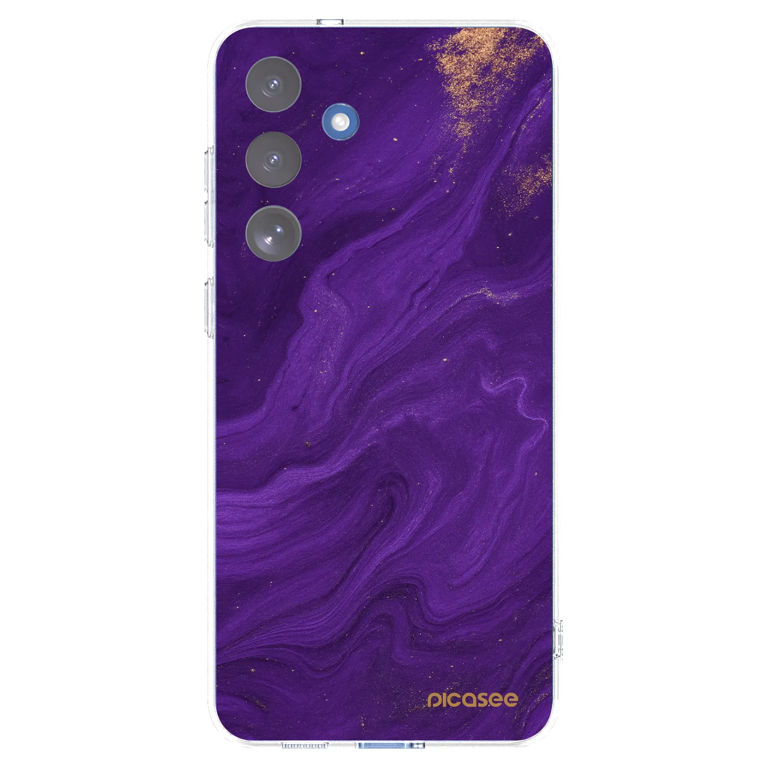 Picasee silikonowe przeźroczyste etui na Samsung Galaxy S25 FE 5G - Purple