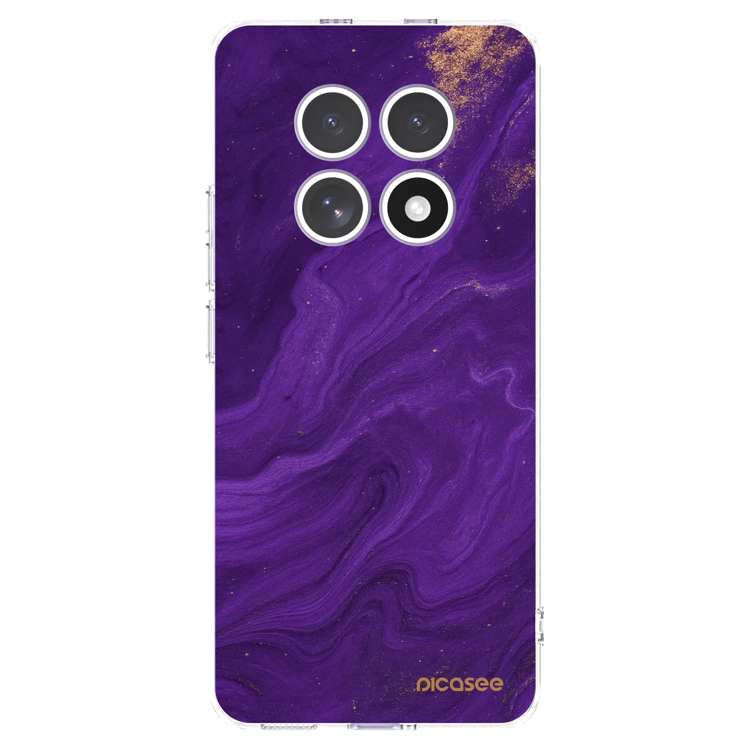 Picasee silikonowe przeźroczyste etui na Xiaomi Redmi Note 15 4G - Purple