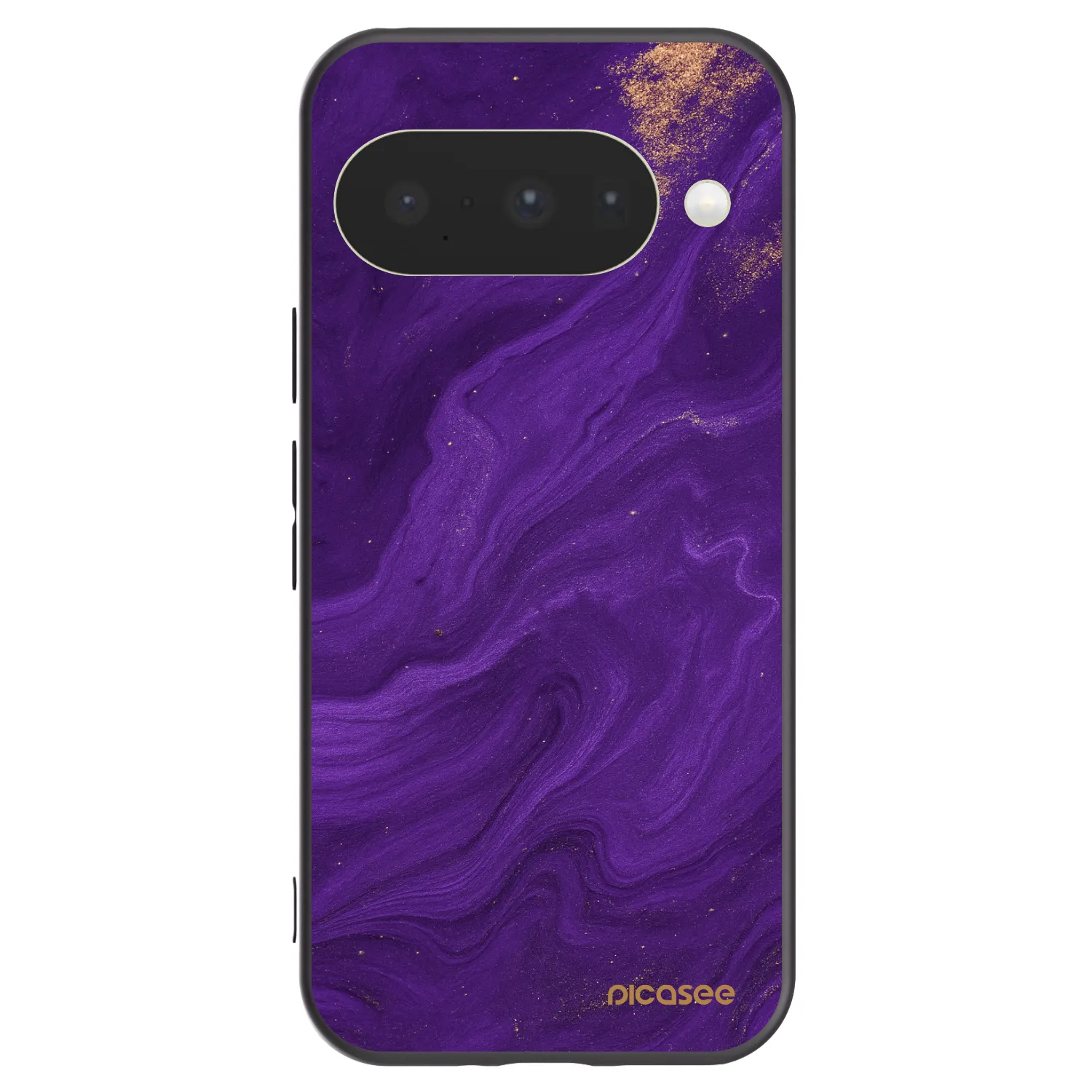 Picasee silikonowe czarne etui na Google Pixel 10 - Purple
