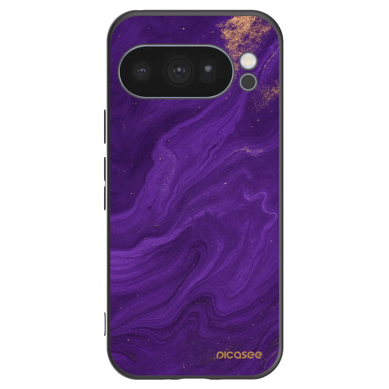 Picasee silikonowe czarne etui na Google Pixel 10 Pro - Purple