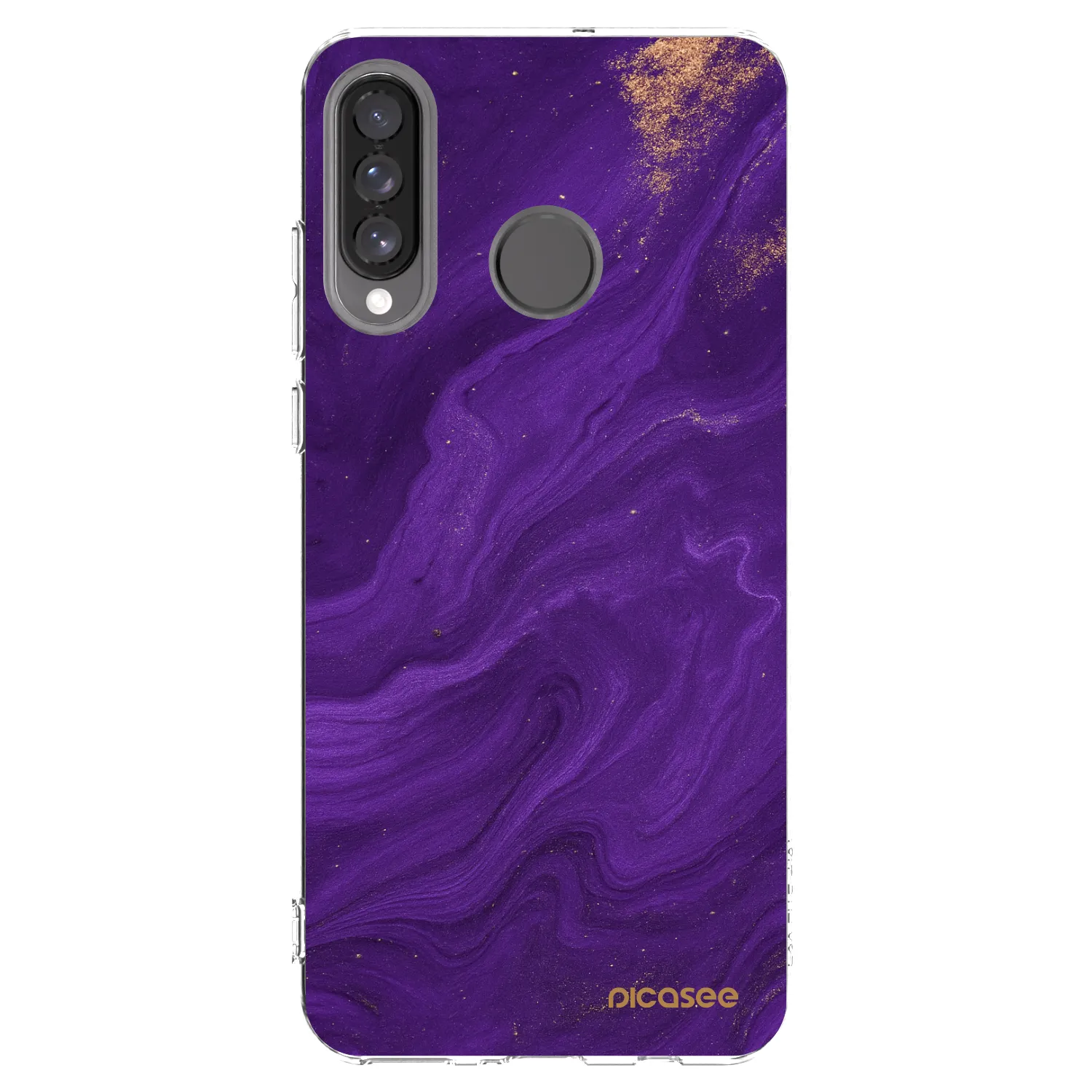 Picasee silikonowe przeźroczyste etui na Huawei P30 Lite - Purple