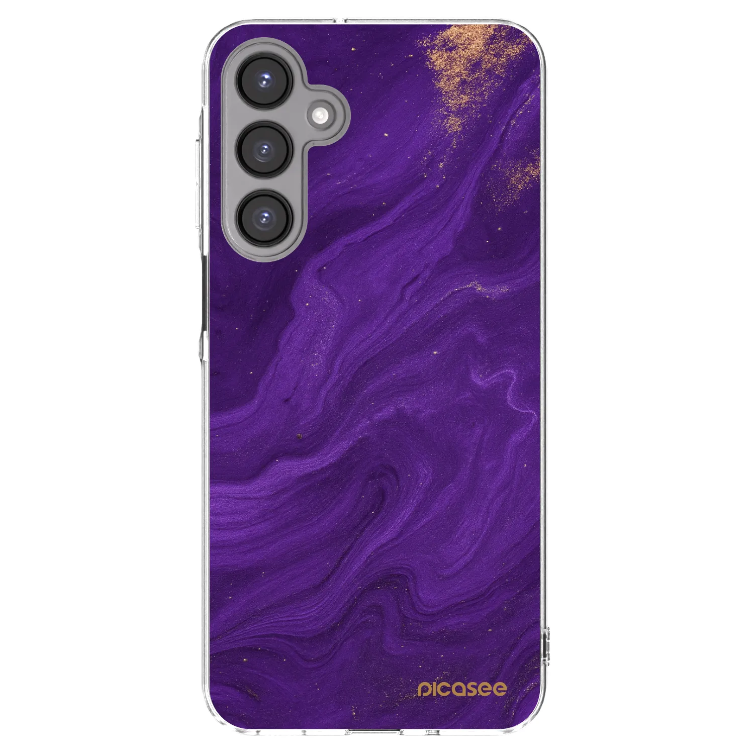 Picasee silikonowe przeźroczyste etui na Samsung Galaxy A16 4G - Purple