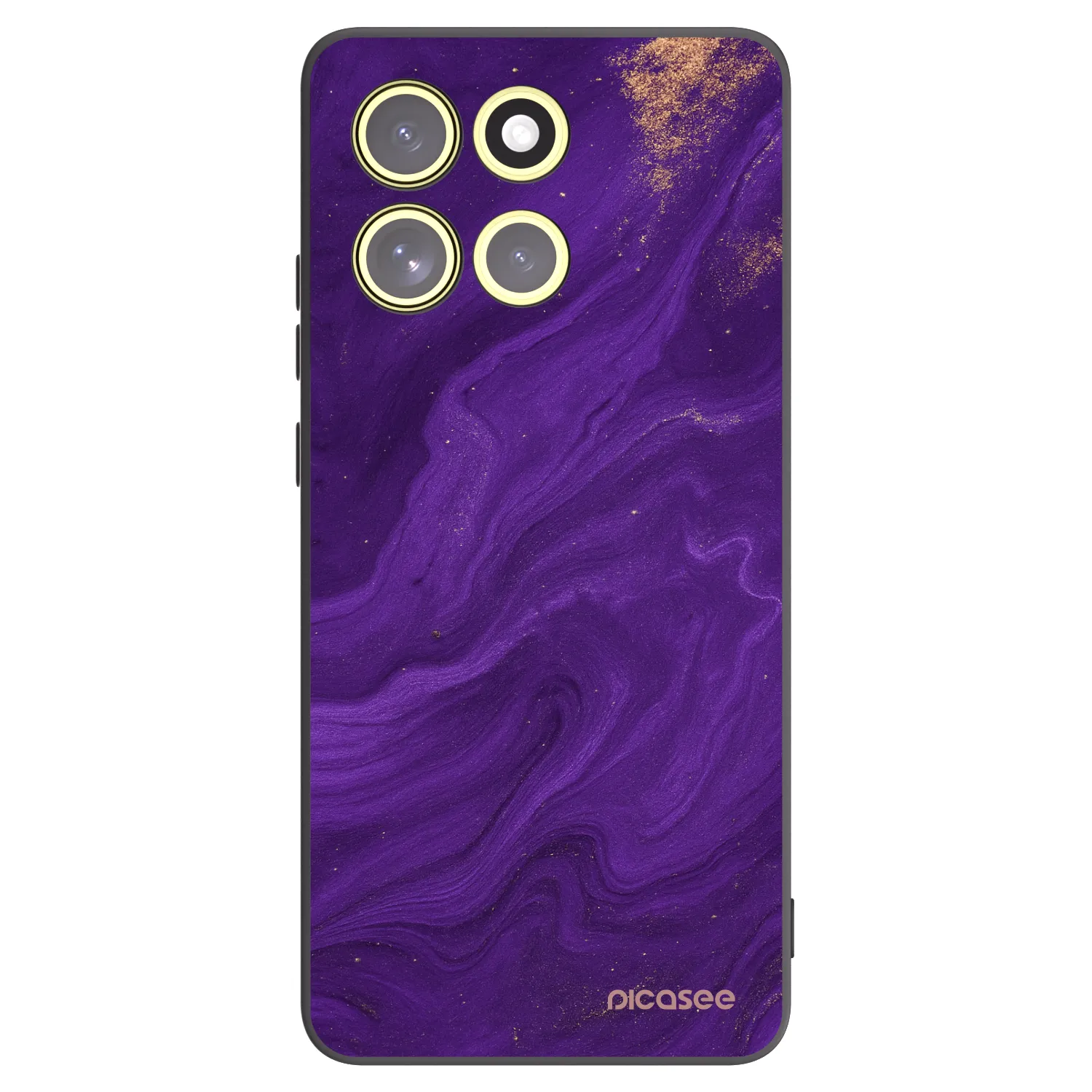 Picasee silikonowe czarne etui na Motorola Moto G86 Power 5G - Purple