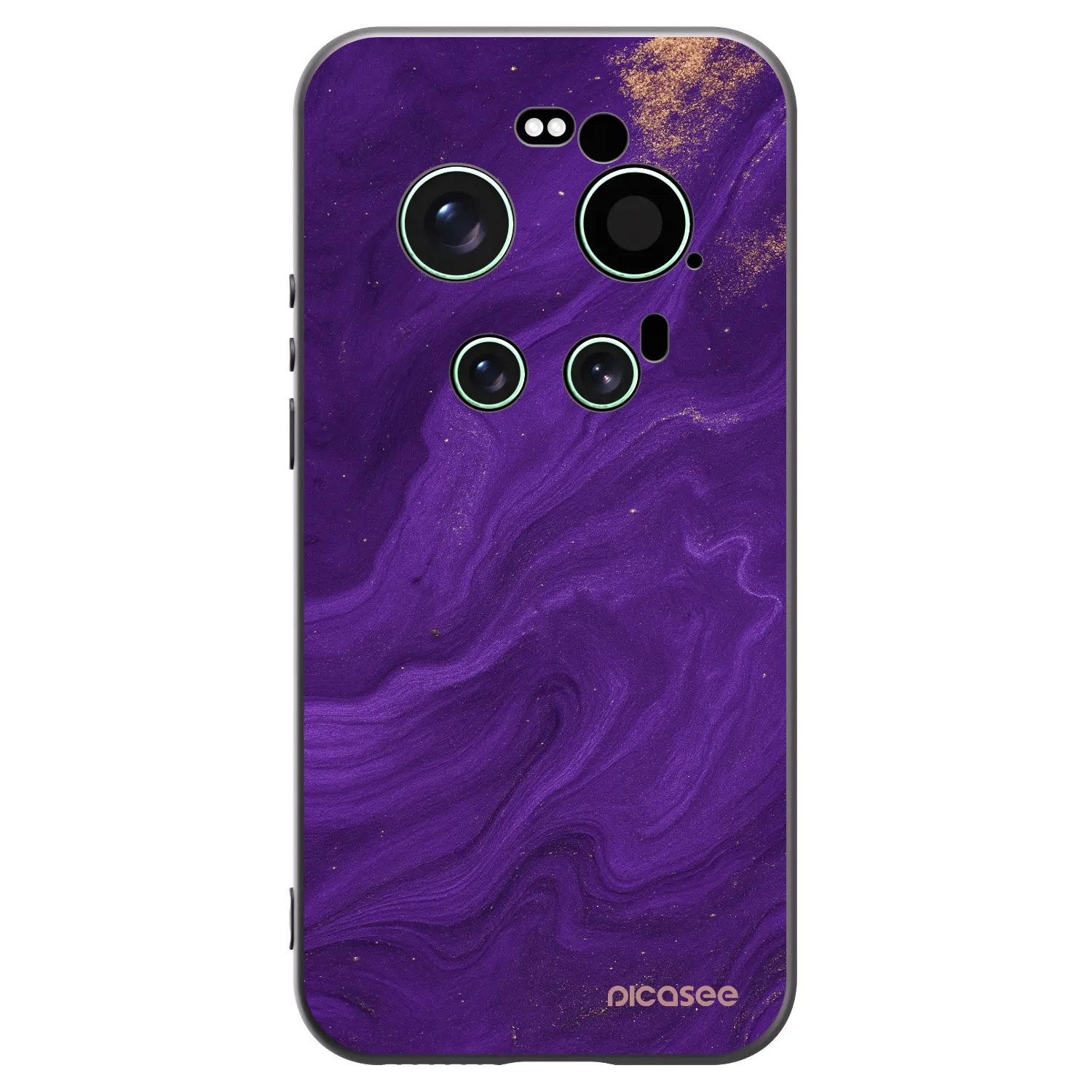 Picasee silikonowe czarne etui na Xiaomi 17 Ultra - Purple