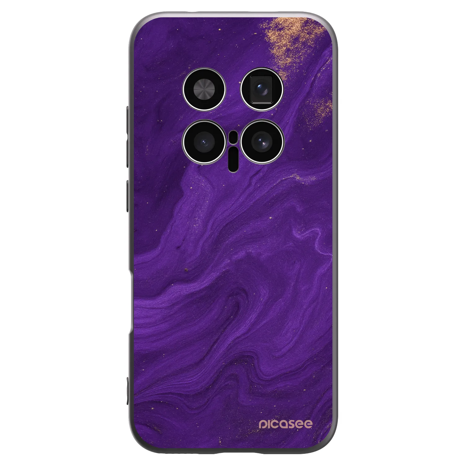 Picasee silikonowe czarne etui na Honor Magic8 Pro 5G - Purple