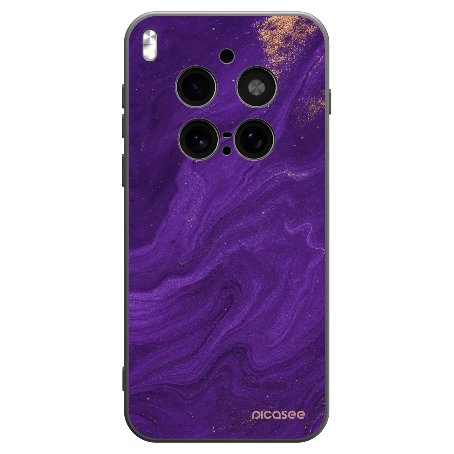 Picasee silikonowe czarne etui na Vivo X300 Pro - Purple
