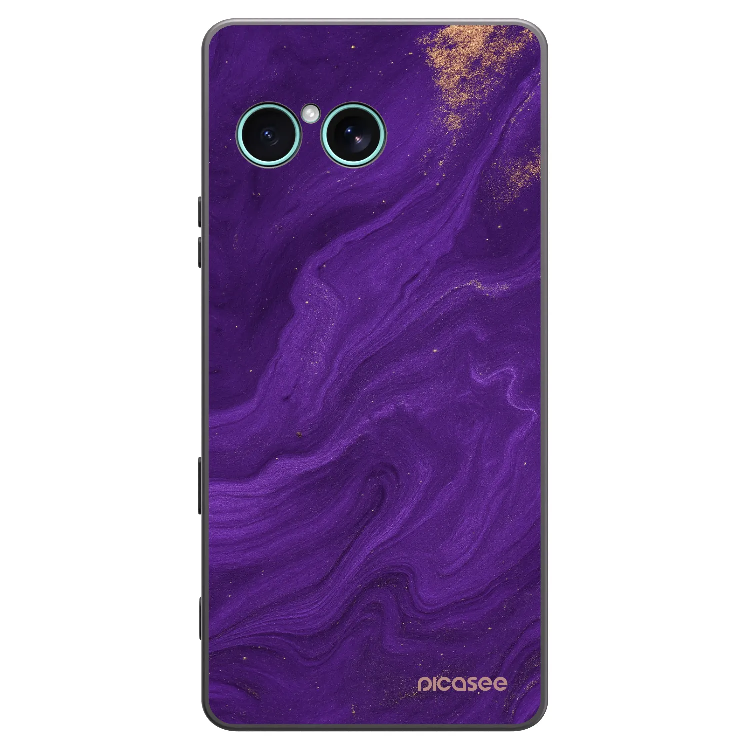 Picasee silikonowe czarne etui na Sony Xperia 10 VII - Purple