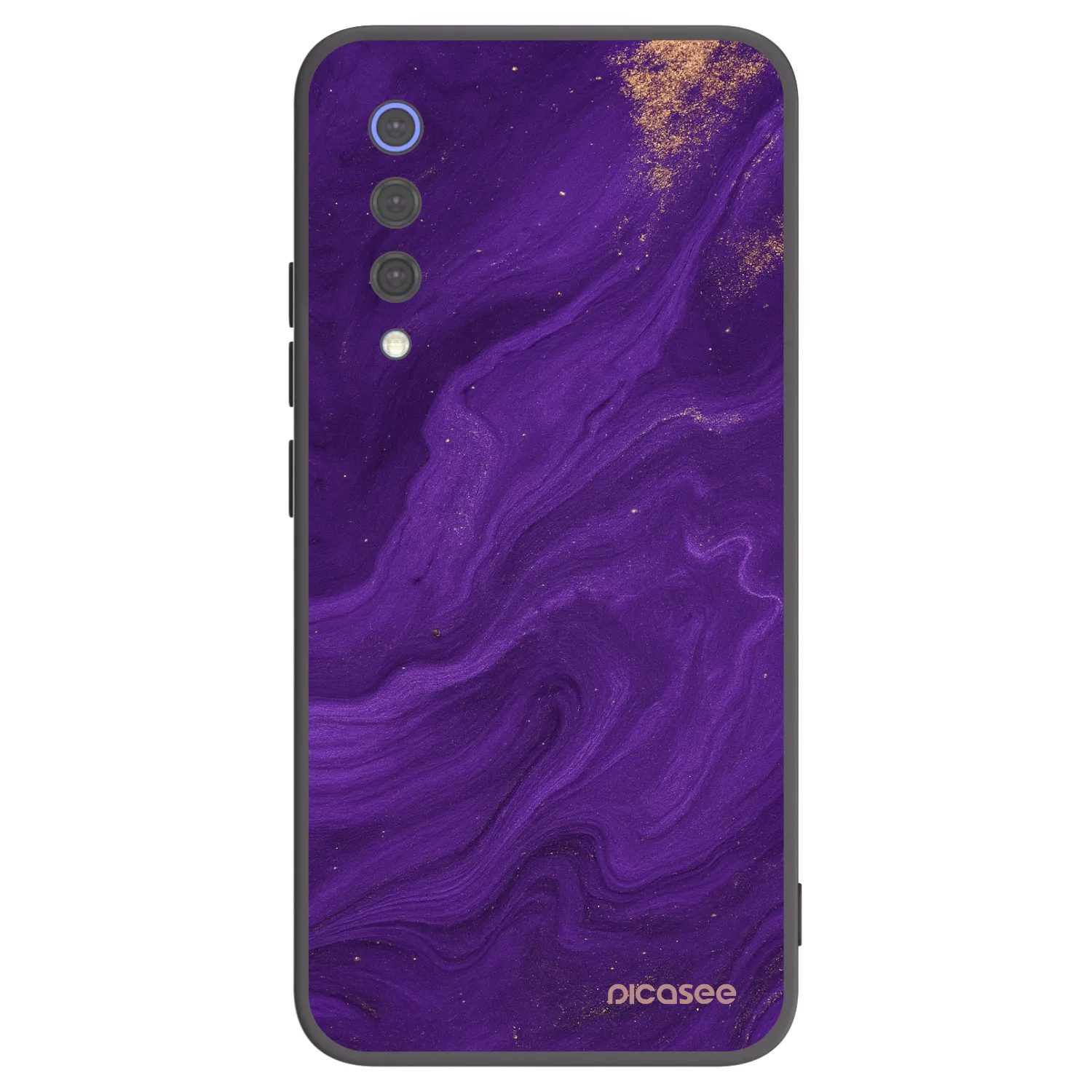 Picasee silikonowe czarne etui na Xiaomi Mi 9 SE - Purple