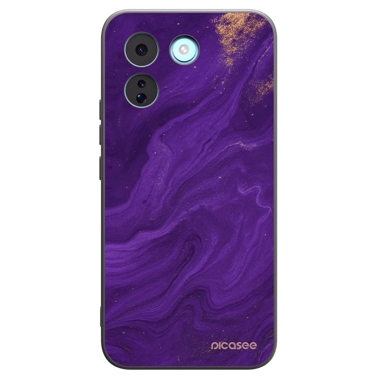 Picasee silikonowe czarne etui na Xiaomi Redmi Note 17 Pro MAX 5G - Purple