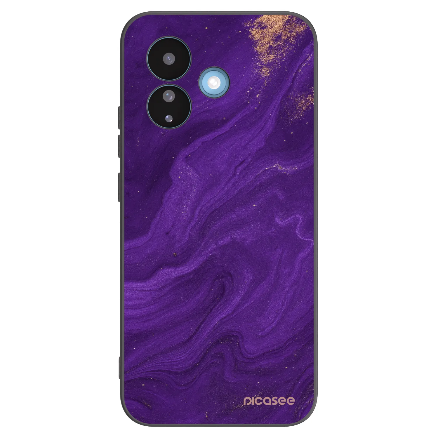 Picasee silikonowe czarne etui na Xiaomi Redmi Note 17 Pro 5G - Purple