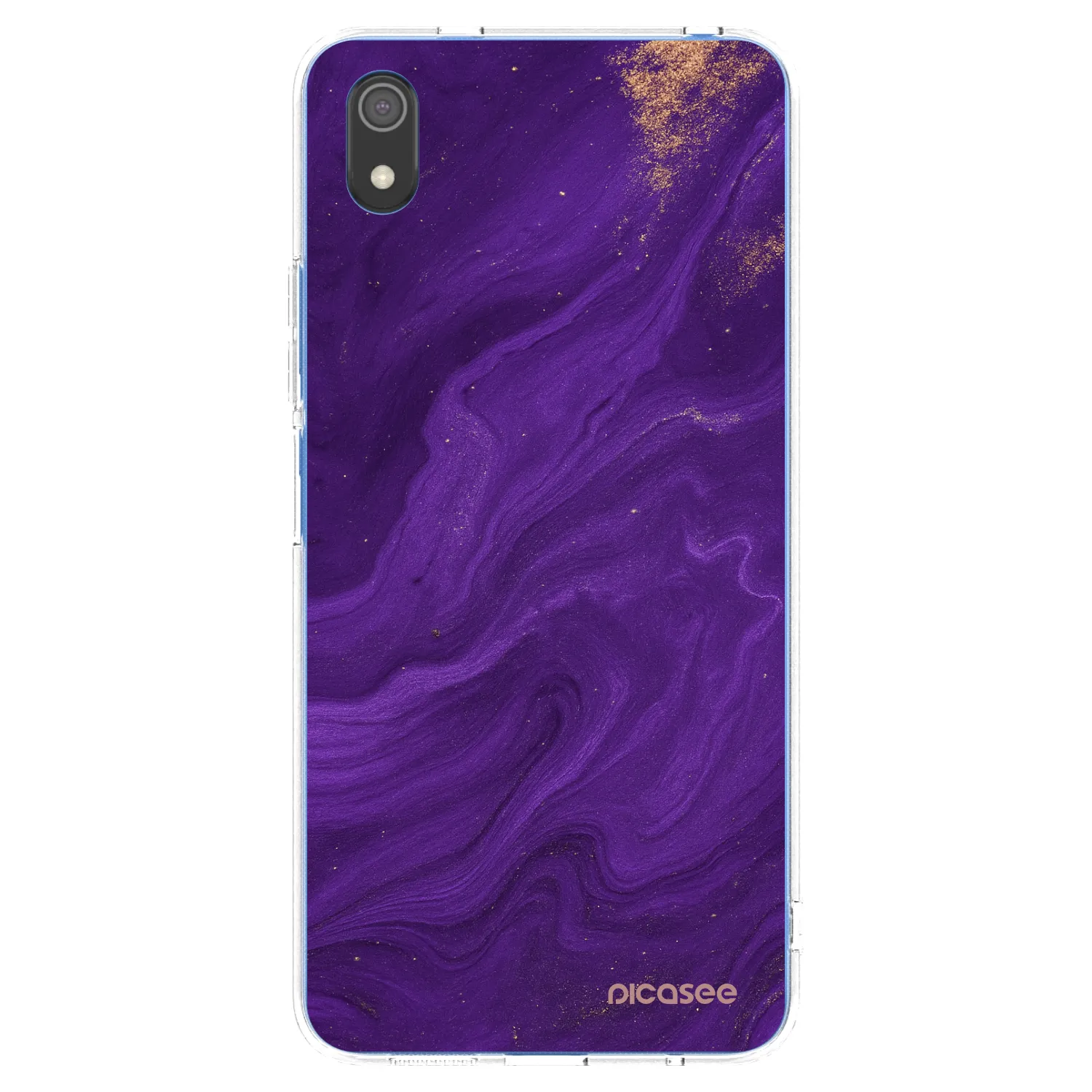 Picasee silikonowe przeźroczyste etui na Xiaomi Redmi 7A - Purple