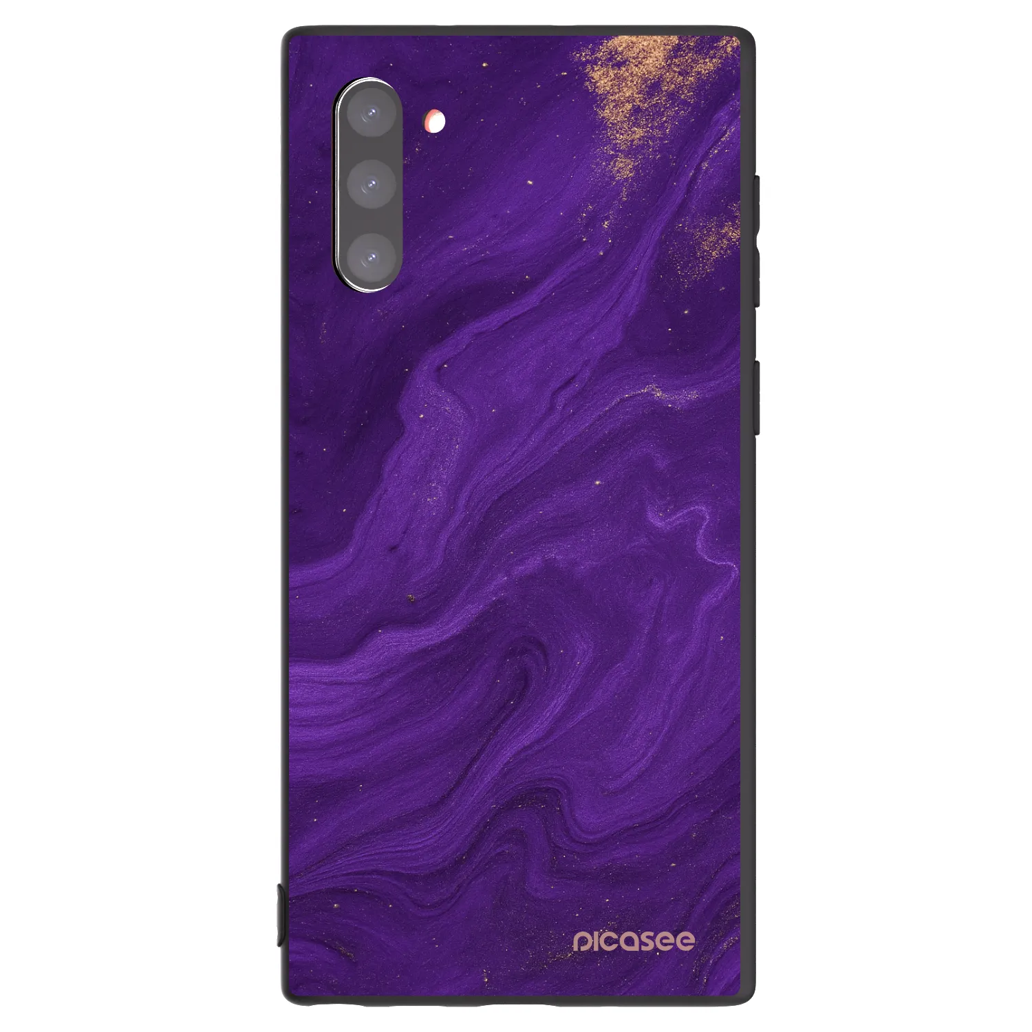 Picasee silikonowe czarne etui na Samsung Galaxy Note 10 N970F - Purple