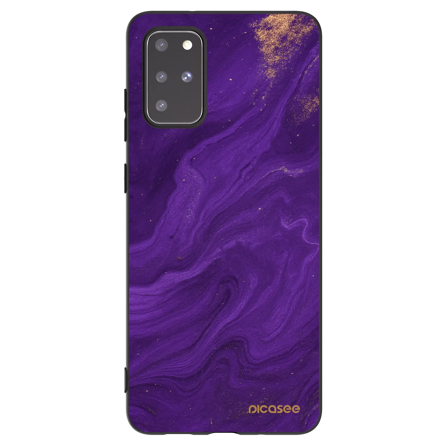 Picasee silikonowe czarne etui na Samsung Galaxy S20+ G985F - Purple