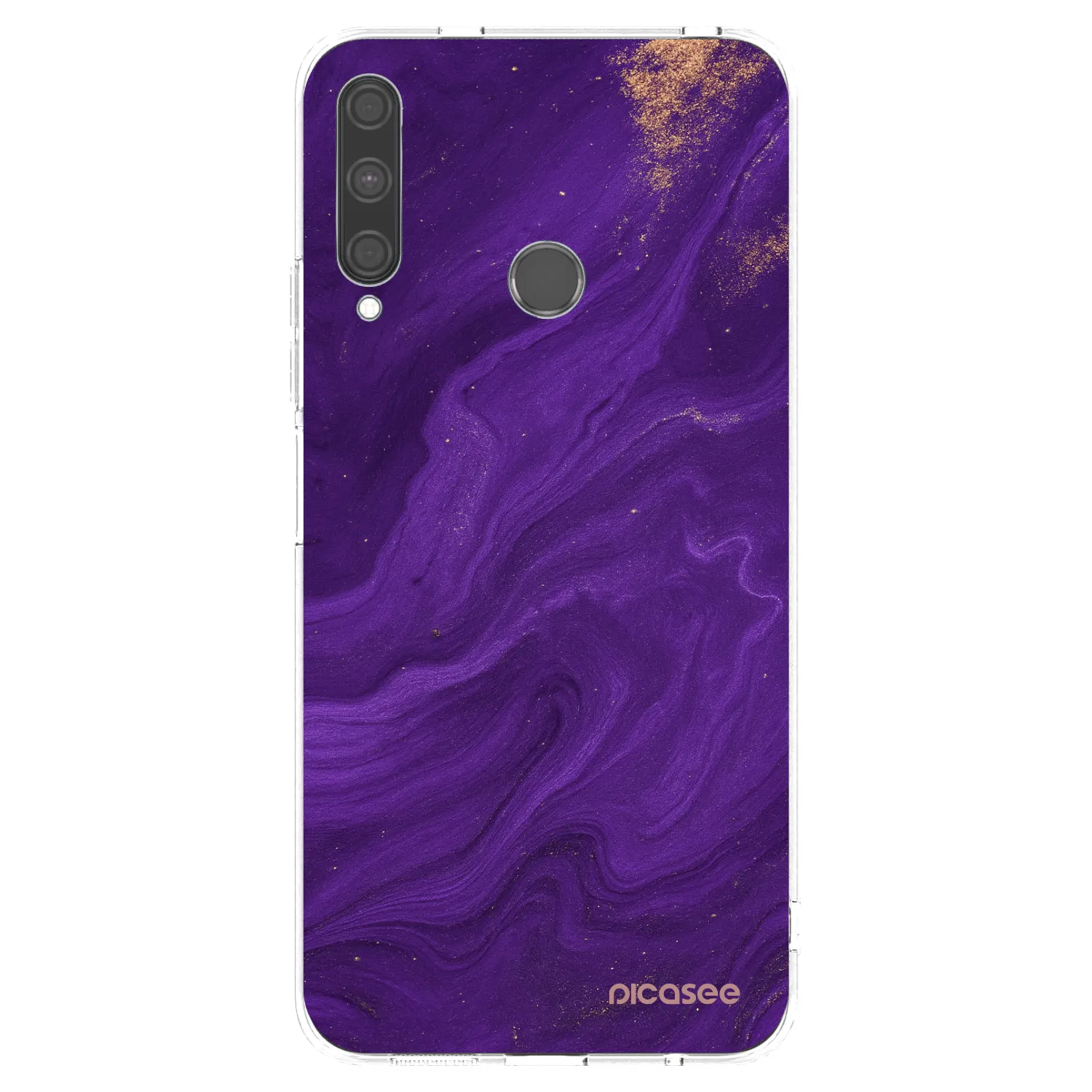 Picasee silikonowe przeźroczyste etui na Huawei P40 Lite E - Purple