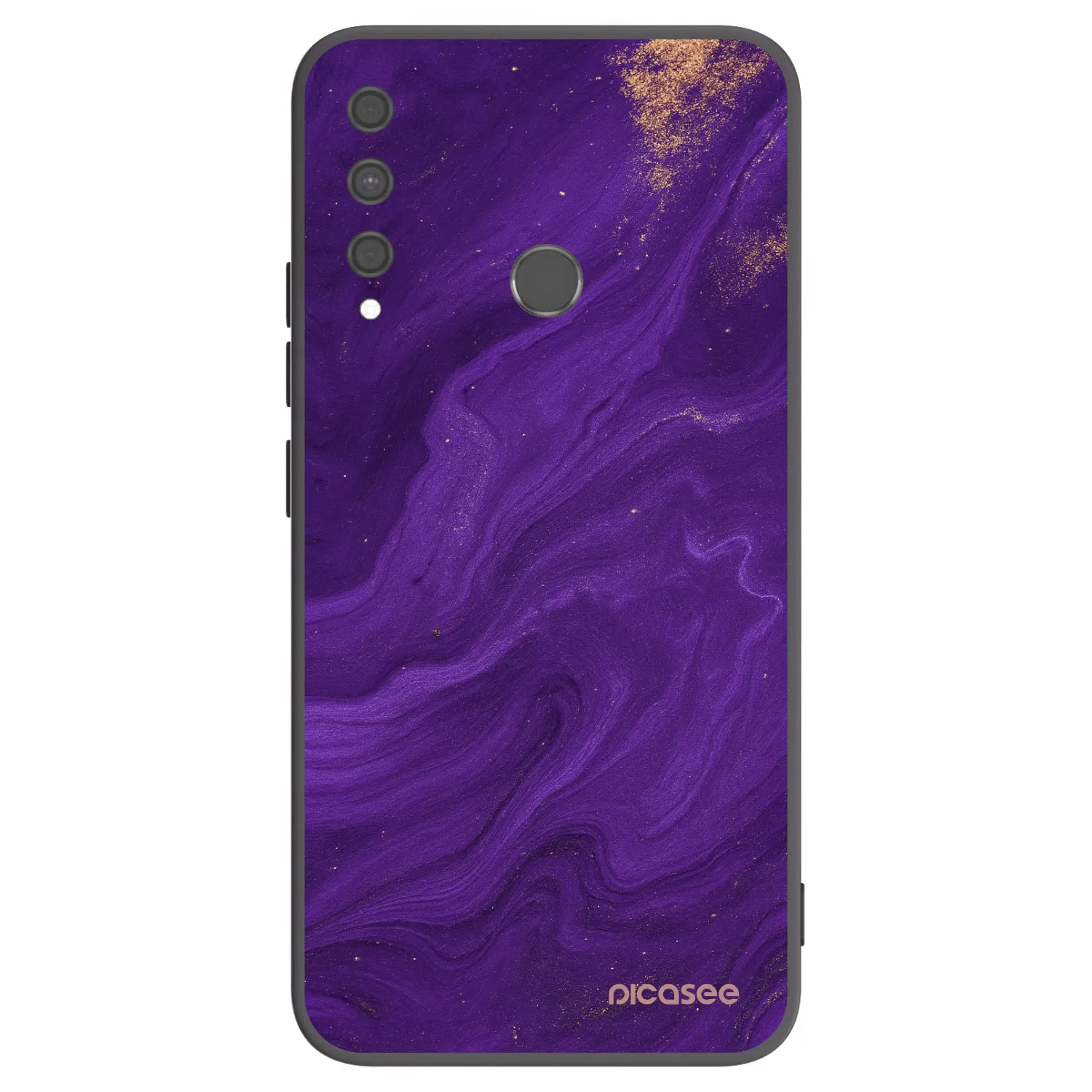 Picasee silikonowe czarne etui na Huawei P40 Lite E - Purple