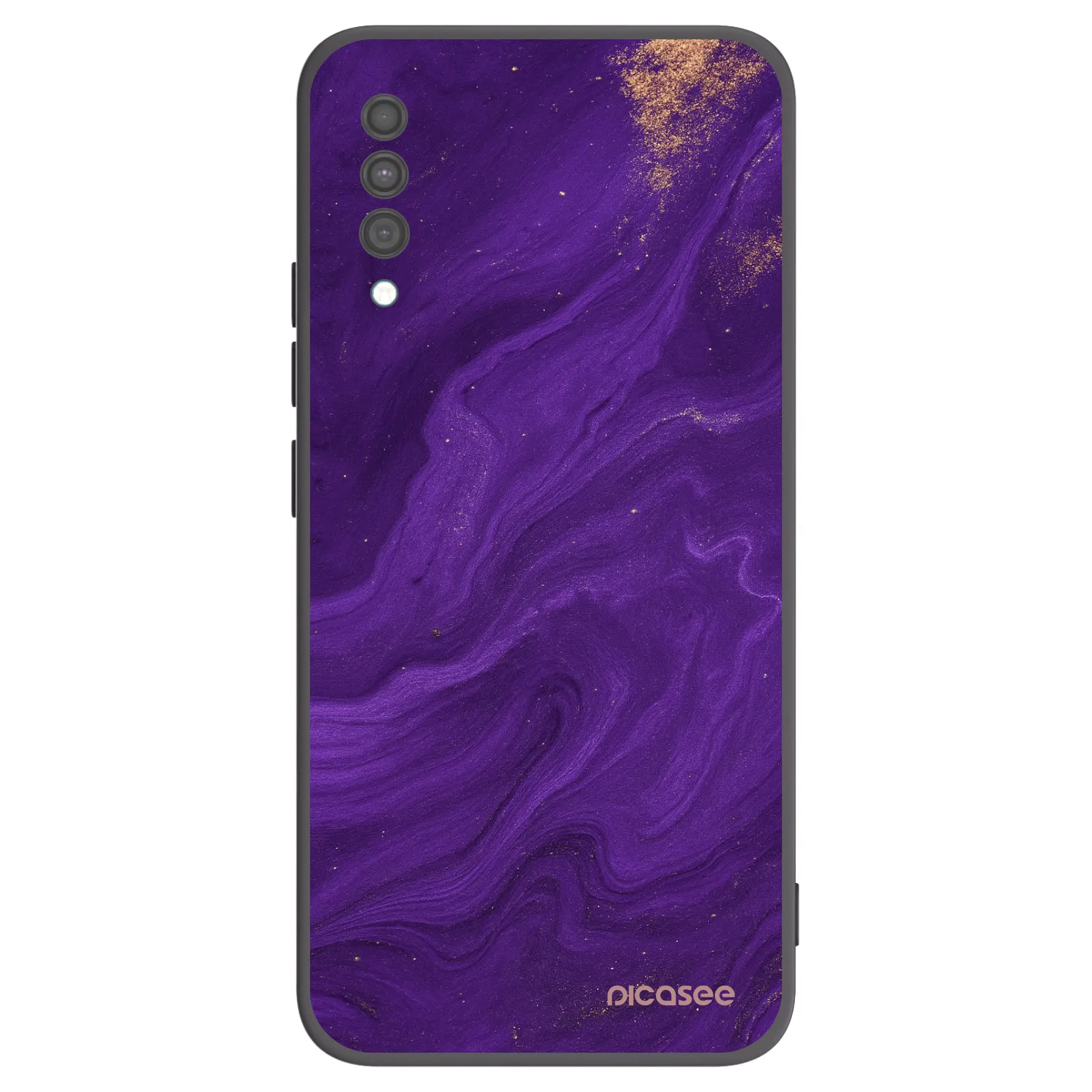Picasee silikonowe czarne etui na Samsung Galaxy A30s A307F - Purple