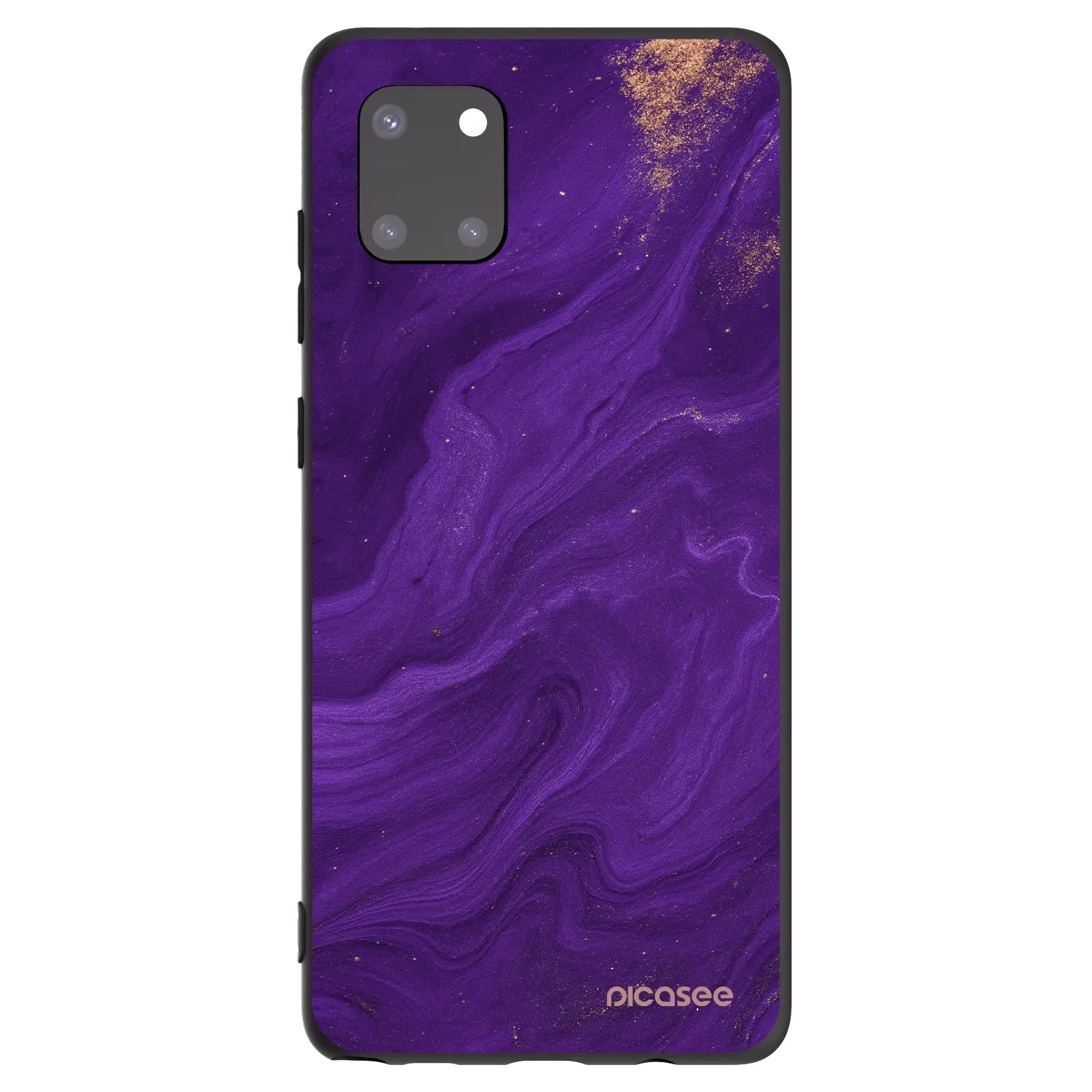 Picasee silikonowe czarne etui na Samsung Galaxy Note 10 Lite N770F - Purple