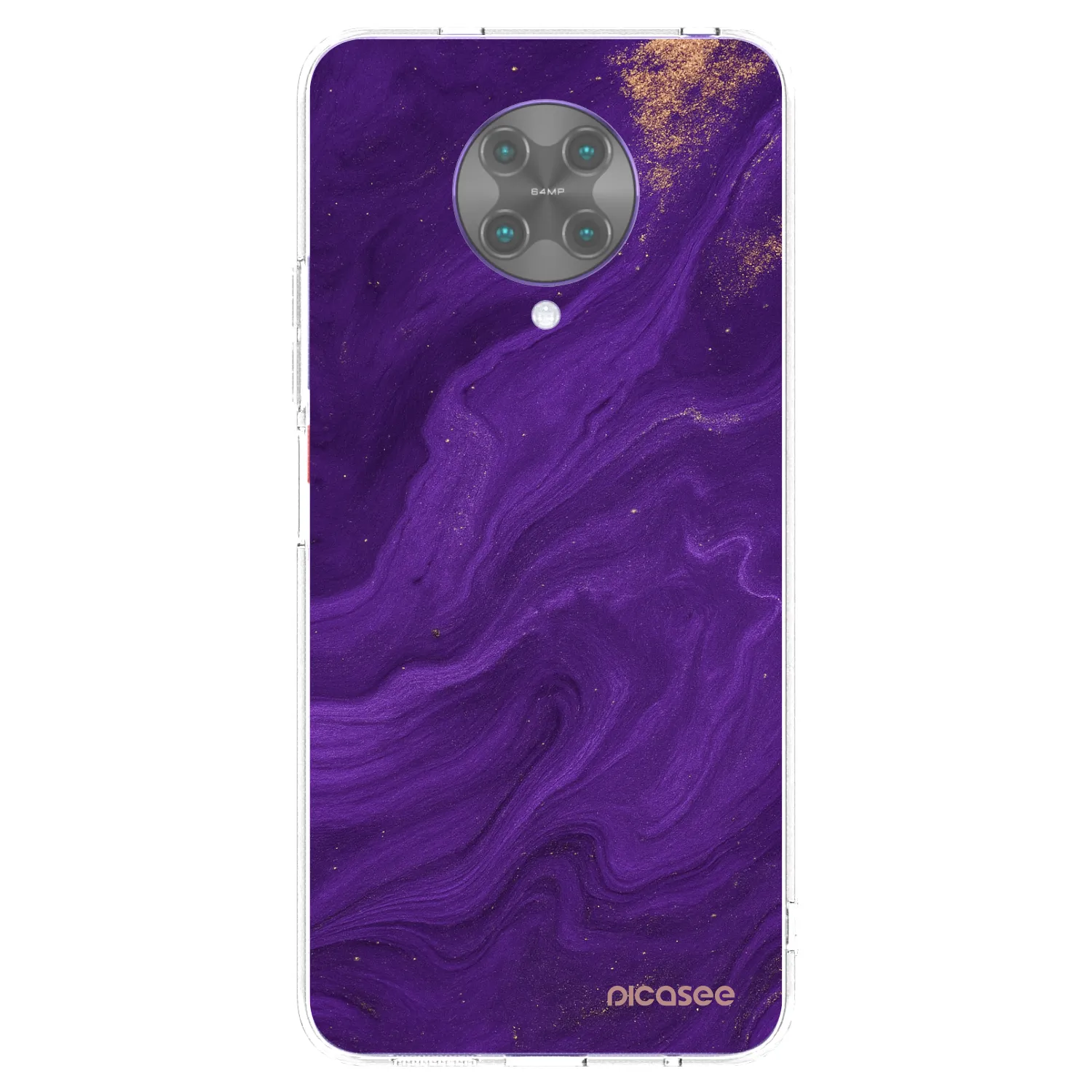 Picasee silikonowe przeźroczyste etui na Xiaomi Poco F2 Pro - Purple