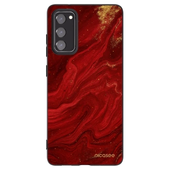Picasee silikonowe czarne etui na Samsung Galaxy S20 FE - Red