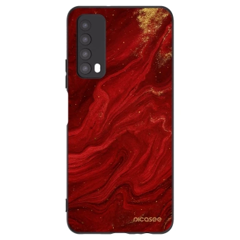 Picasee silikonowe czarne etui na Huawei P Smart 2021 - Red